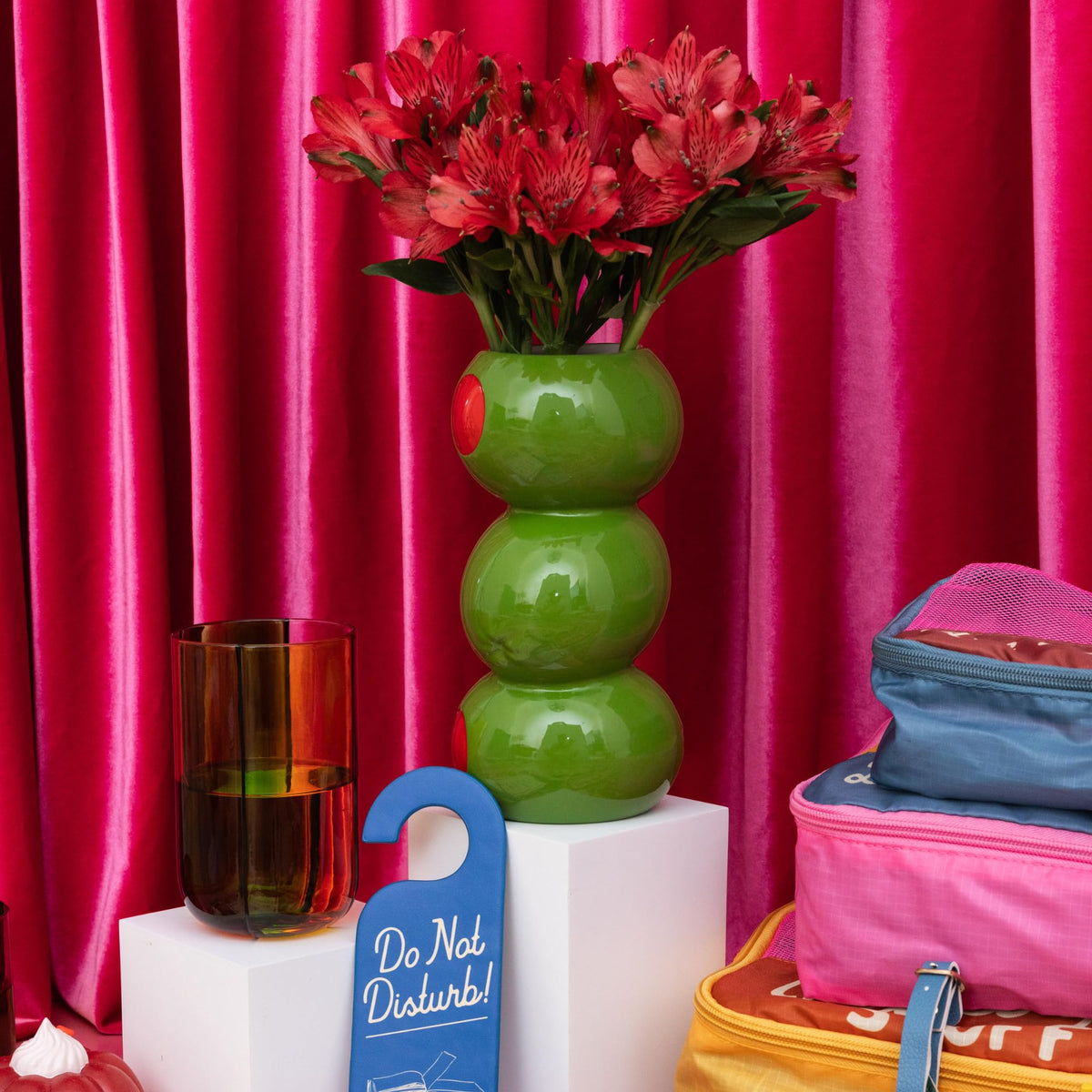 ban do Novelty Ceramic Vase Stacked Olives - ban.do Official Imagery - 7
