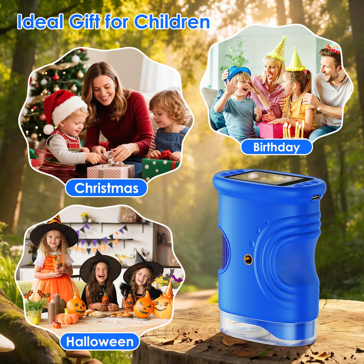 4K 1000X Handheld Digital Microscope for Kids with 2 0 IPS - ASPOVEN Official Imagery - 8