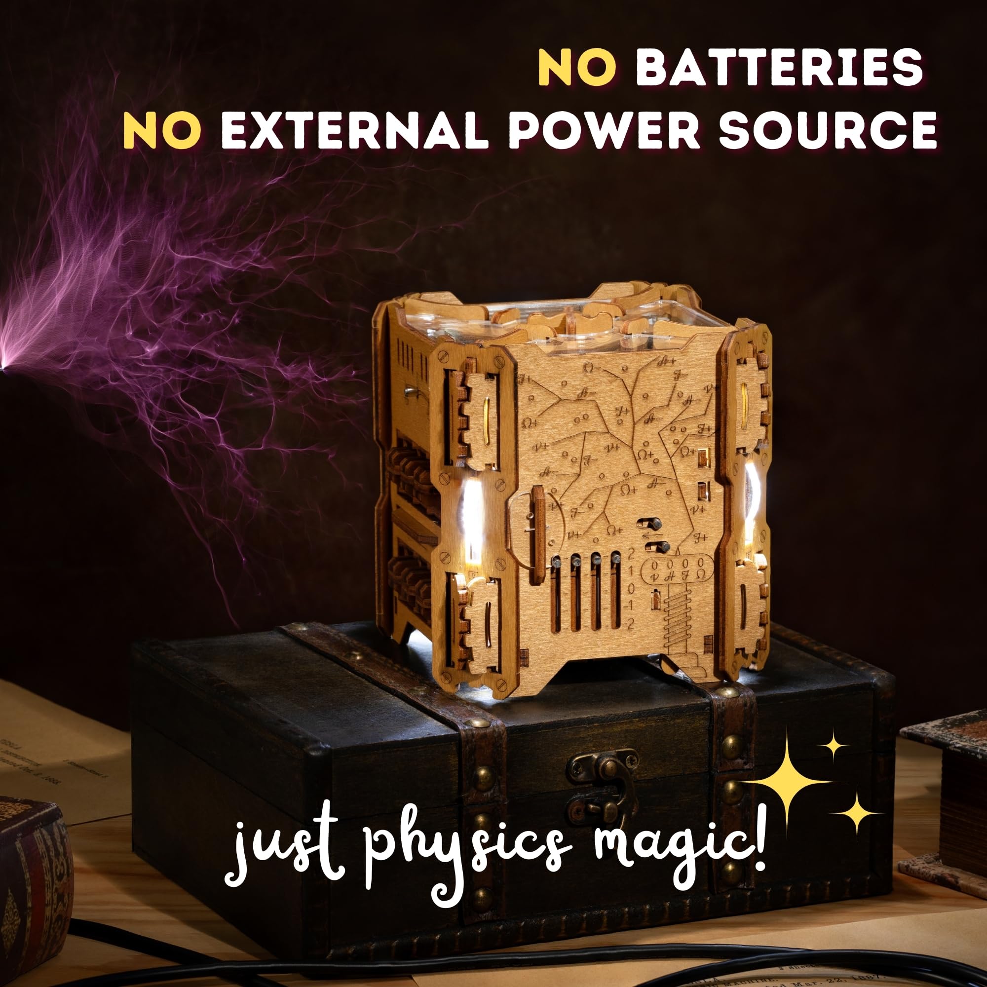 Puzzle Potato Tesla Box - Self-Powered Electronic Puzzle Box for - PUZZLE POTATO Official Product View 3