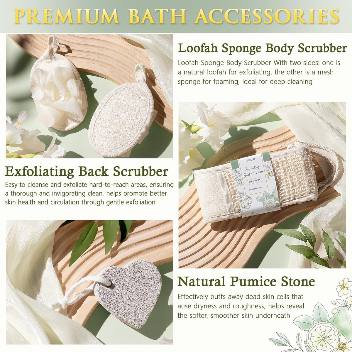 Birthday Gifts for Women Spa Gift Baskets Bath Set for Women - MAYICIVO Official Imagery - 7