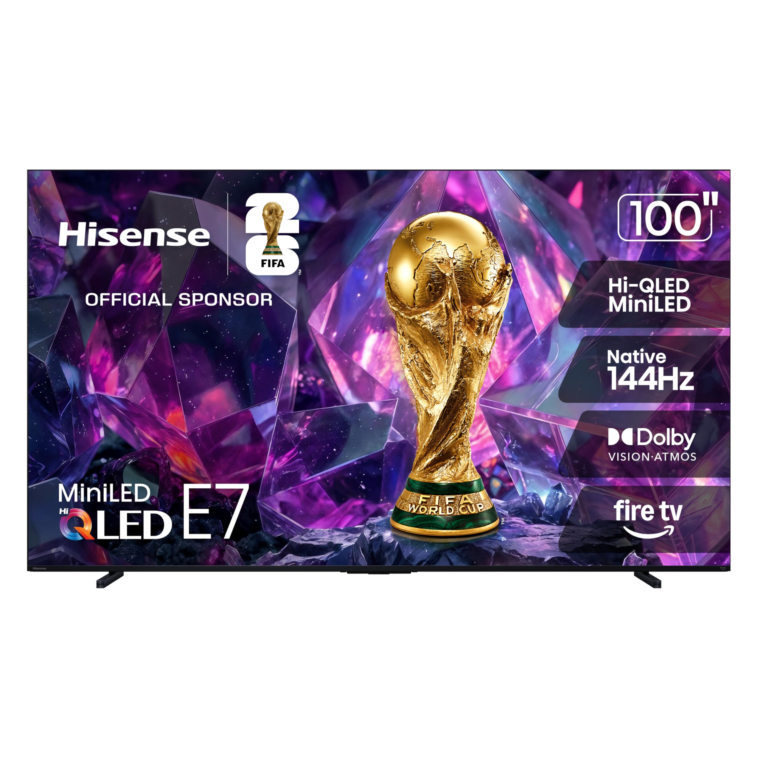 Hisense 100" E7 Cinema Series Hi-QLED Mini-LED 4K UHD Smart Fire - Hisense Official Product View 1