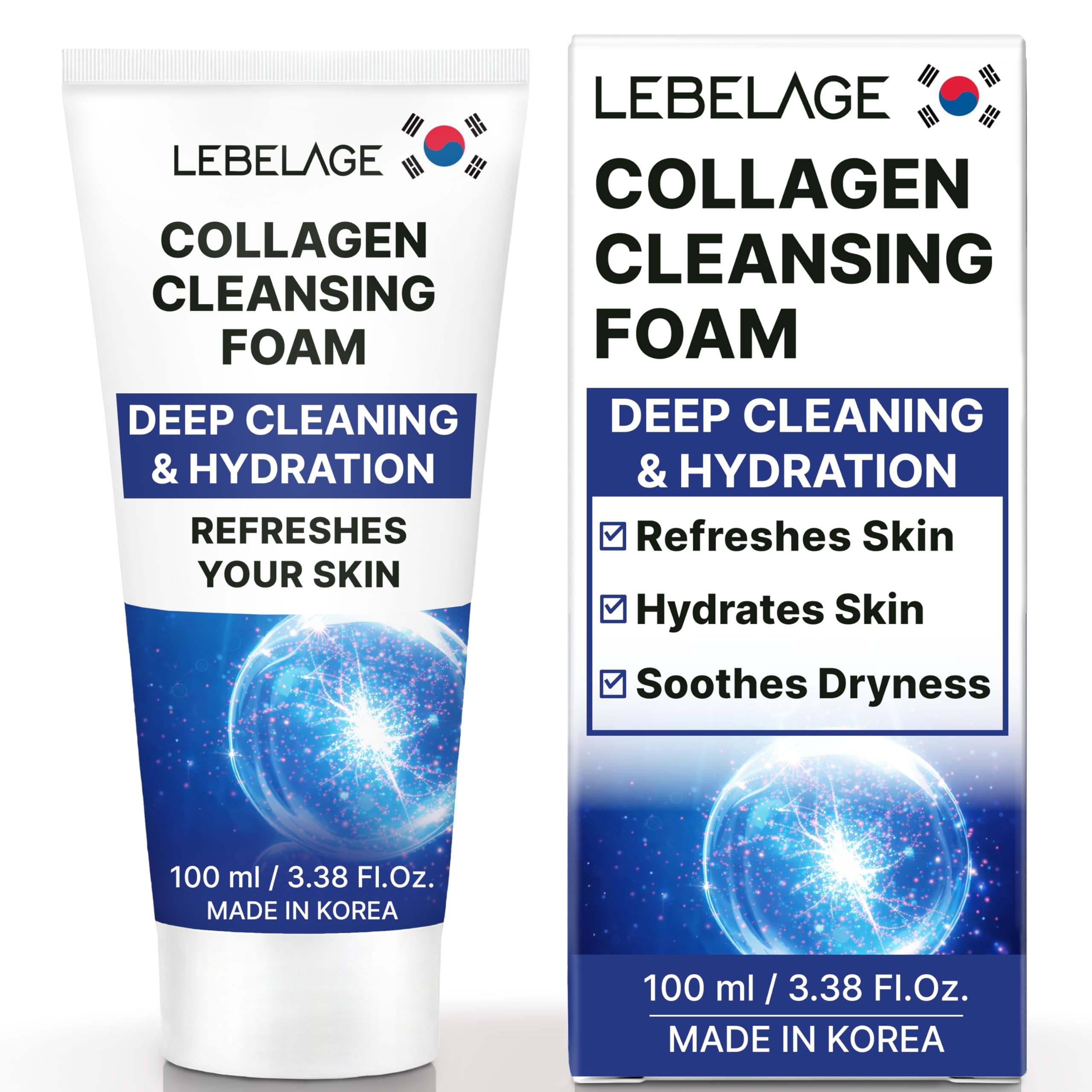 LEBELAGE Korean Snail Facial Cleanser 3.38 oz - LEBELAGE
