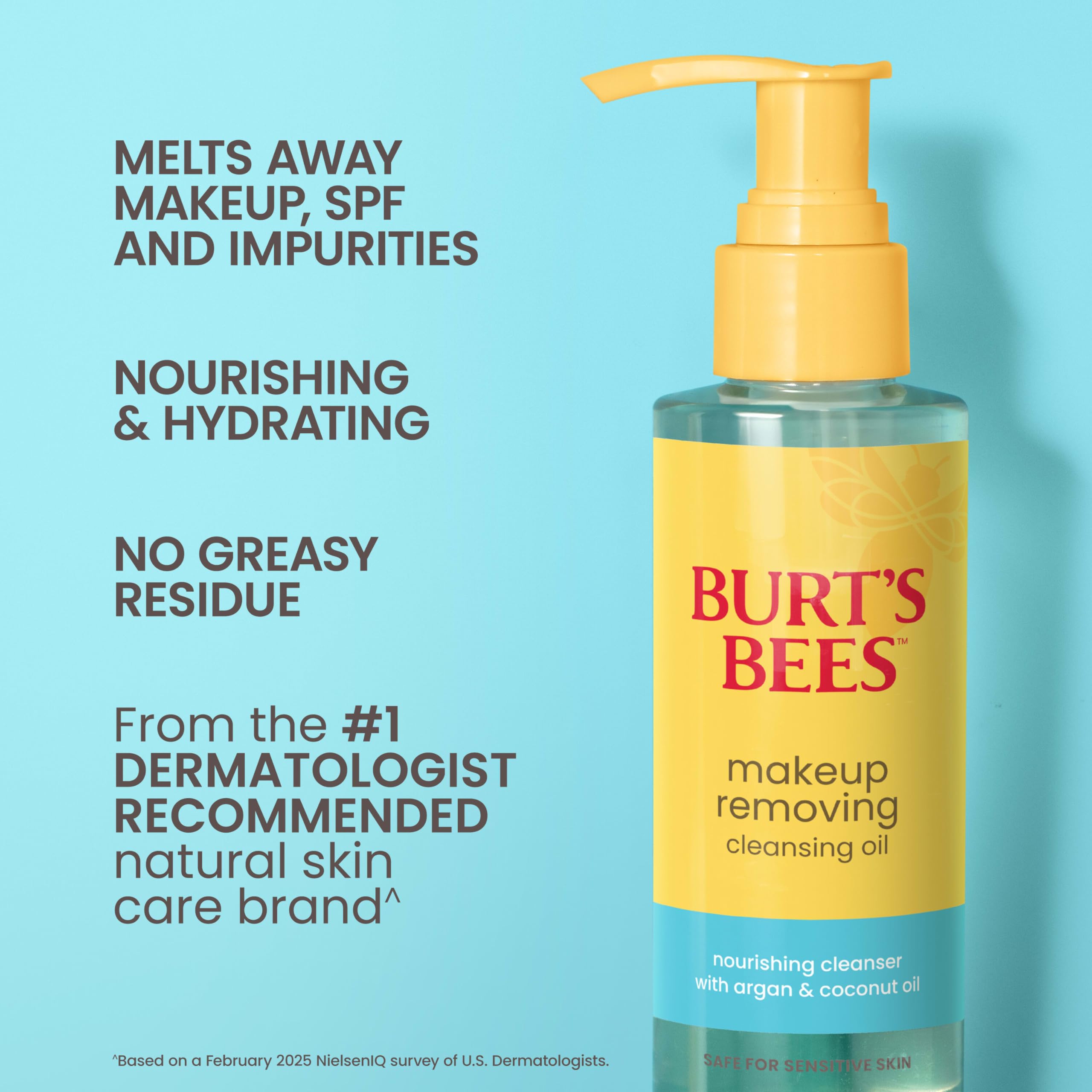 Burt s Bees Makeup Removing Cleansing Oil Normal and Dry - Burt's Bees Official Product Imagery - 6