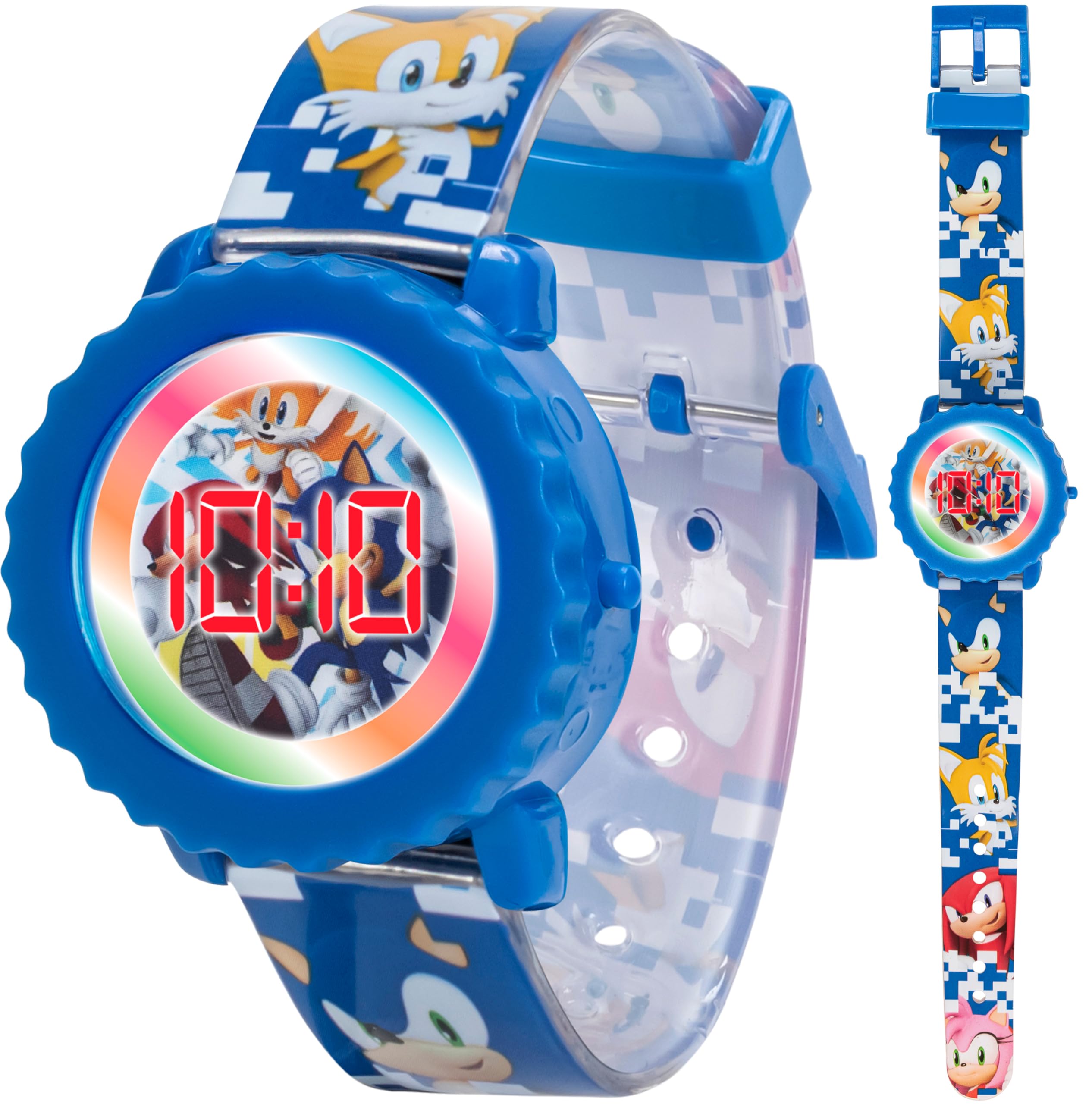 Accutime Sonic The Hedgehog Kids Digital Watch – Flashing LED Light-Up - View 1
