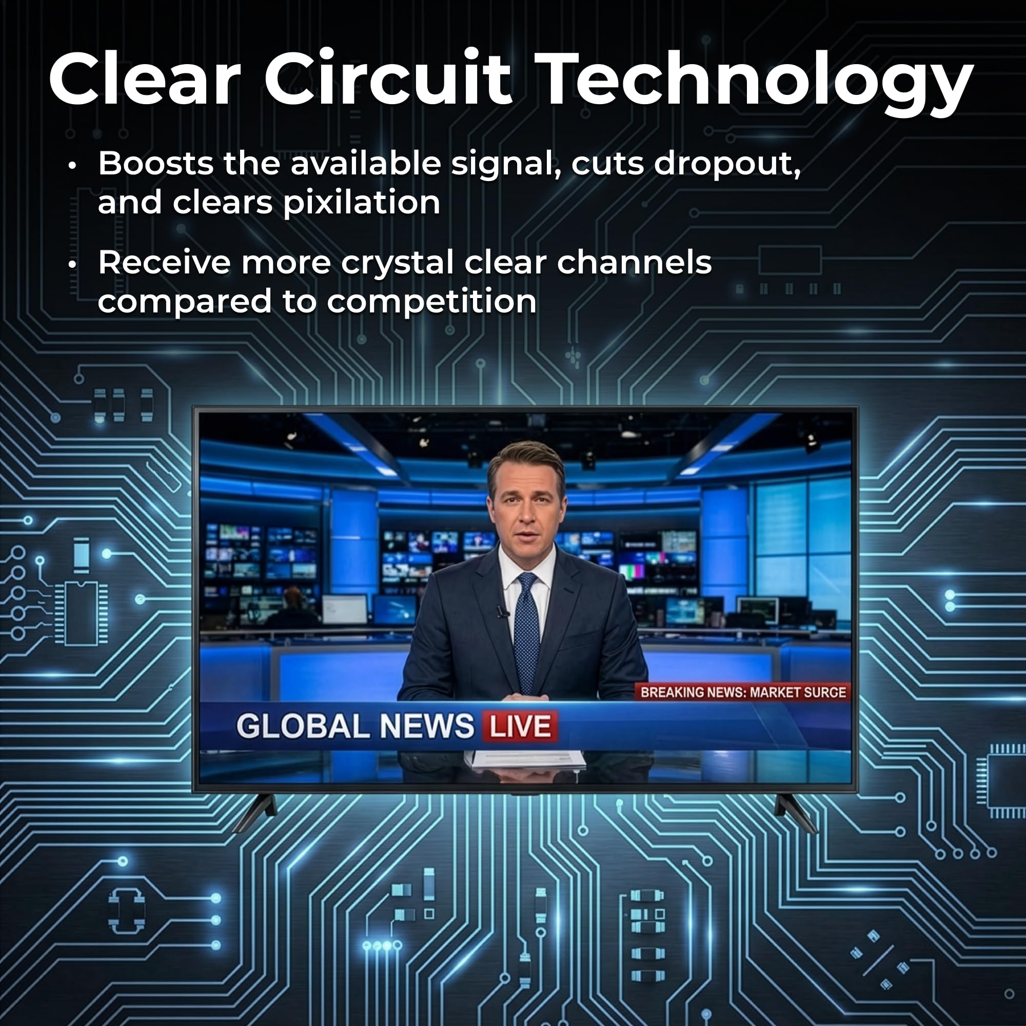 Winegard FL5500A FlatWave Indoor HDTV Antenna - Amplified VHF & U - Winegard Official Product View 9