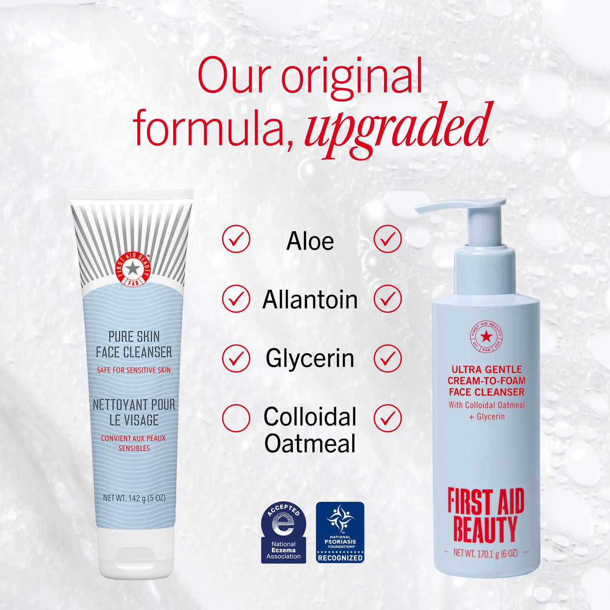 First Aid Beauty Ultra Gentle Cream to Foam Cleanser - Premium Selection Official Imagery - 3