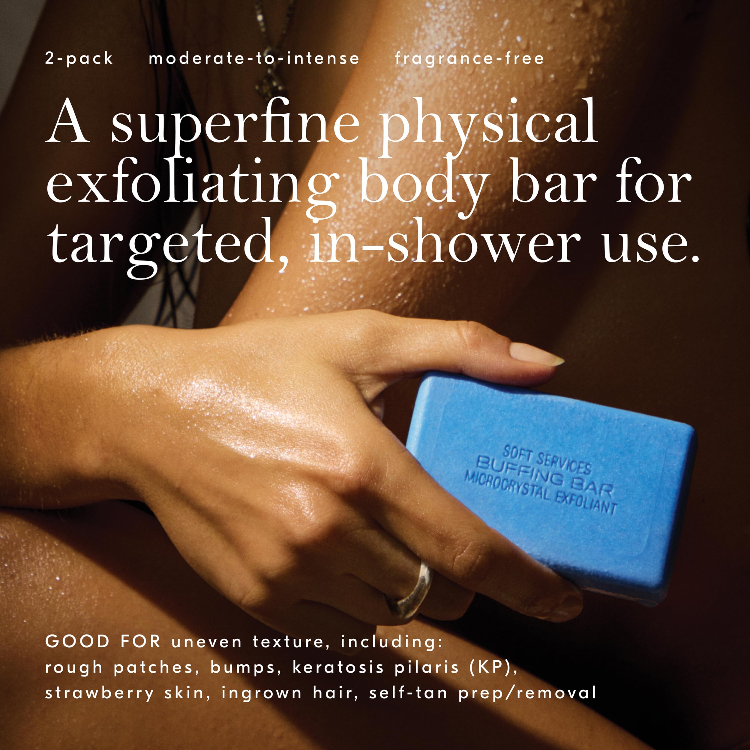 Soft Services Buffing Bar In - Shower Body Exfoliating Scrub - Soft Services Official Product View 3