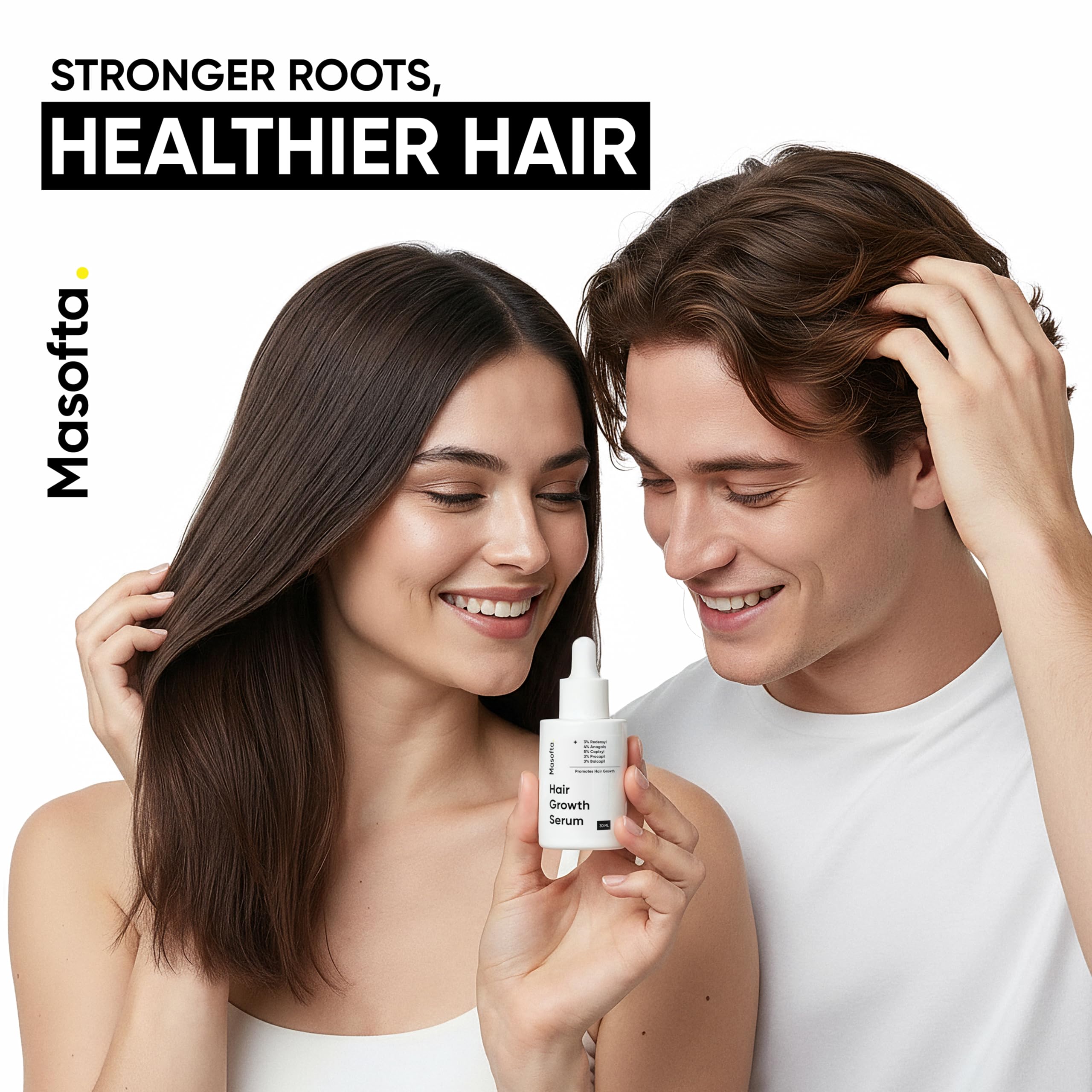 Masofta Hair Growth Serum For Density, Hair fall Control with 3% Redensyl, 5% - Masofta Official Product View 7