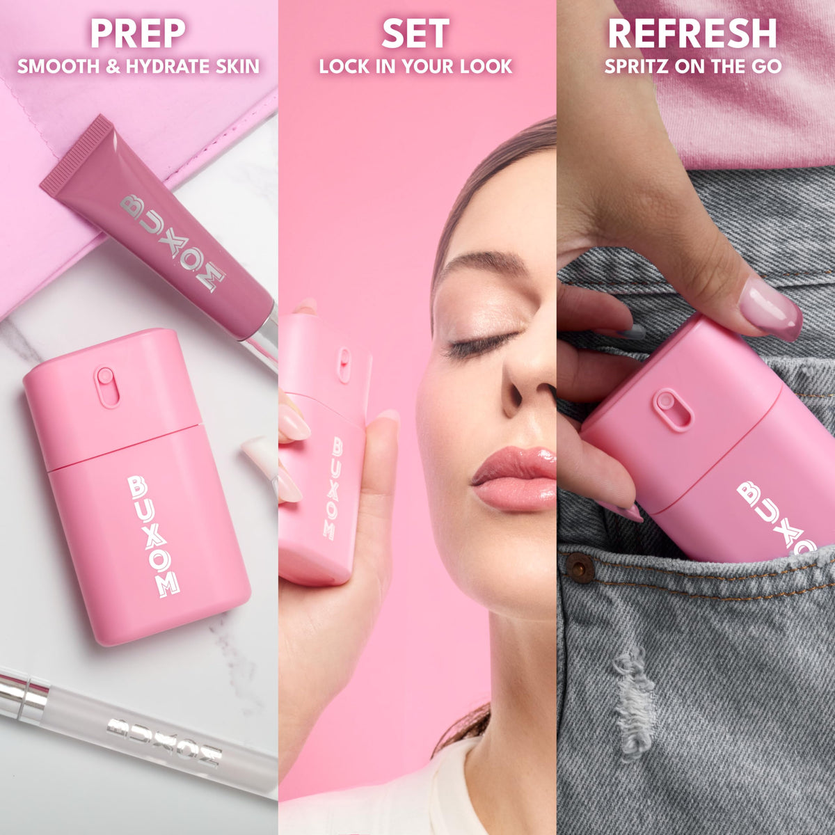 Buxom Plump Shot Peptide Prep Set Mist 1 7 oz - Premium Selection Official Imagery - 4