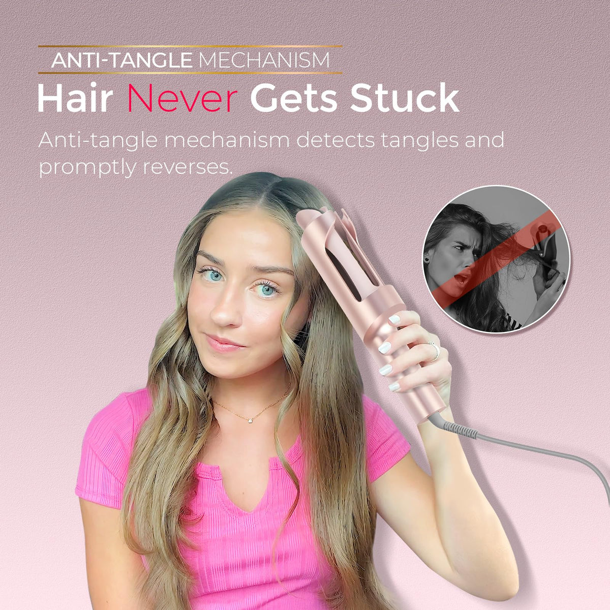 TYMO CurlPro Plus Automatic Rotating Curling Iron - TYMO Official Imagery - 7