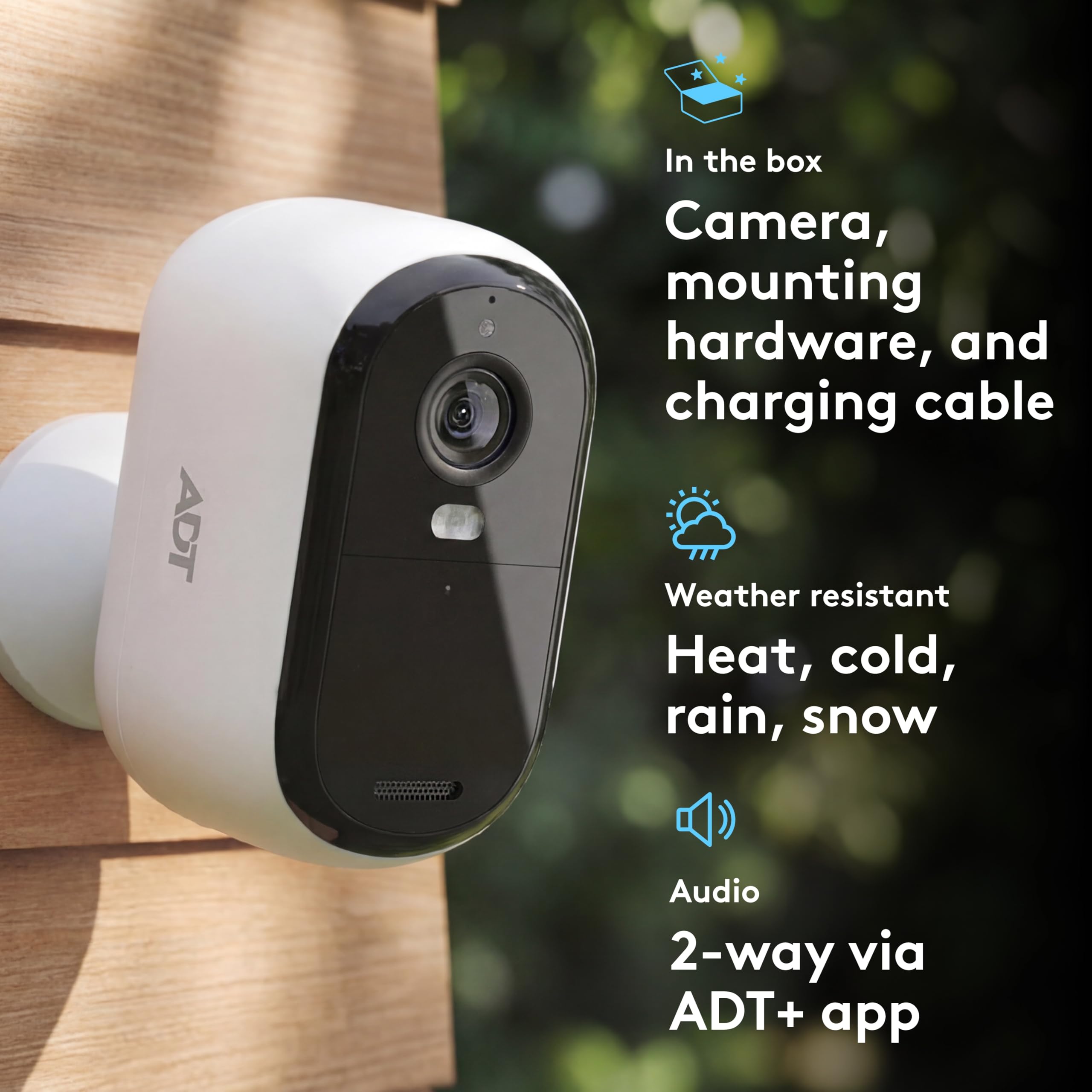 ADT Blu Outdoor Security Camera 2K Video Wireless Battery - ADT Blu Official Imagery - 5