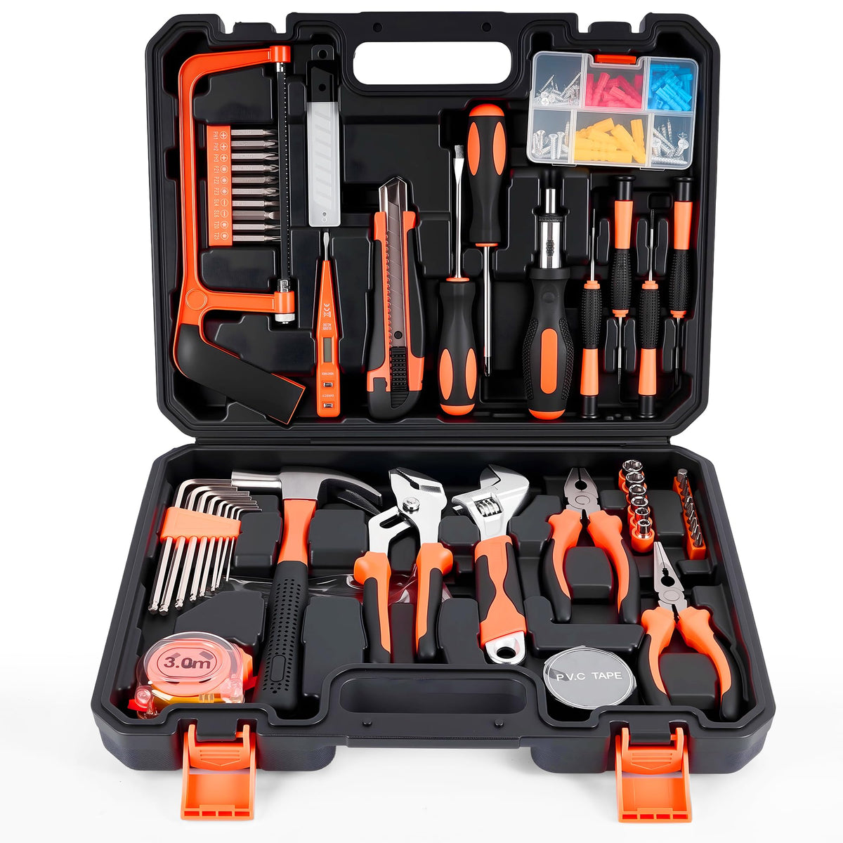 KOOPOOL 160 Piece Home Tool Kit Household Basic Hand Tool - KOOPOOL Official Imagery - 1