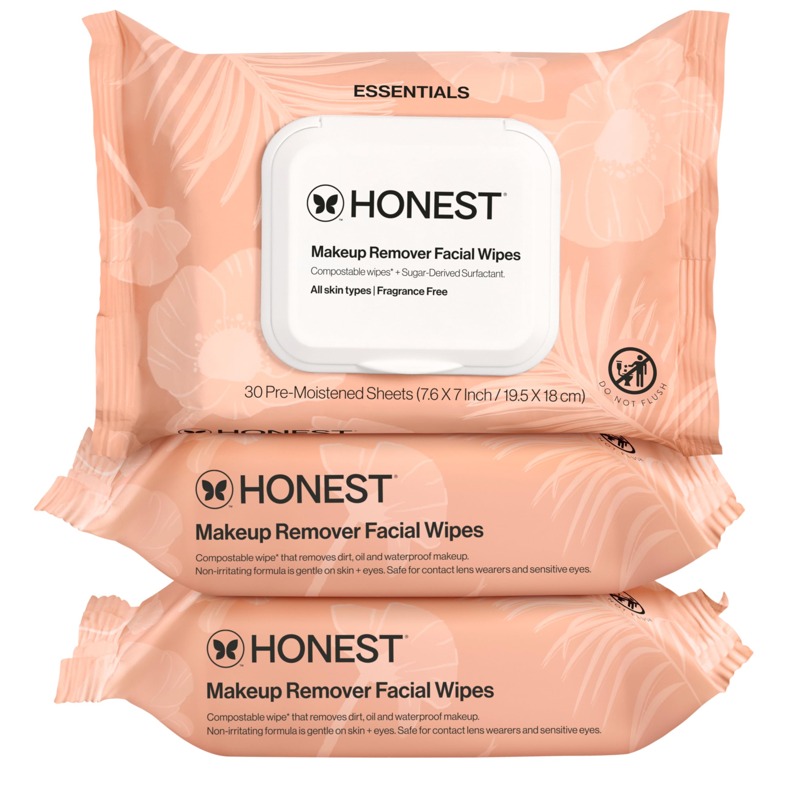 Elefair Tech Honest Beauty Cleansing Makeup Remover Facial Wipes, Fragrance - - Elefair Tech Official Product View 2