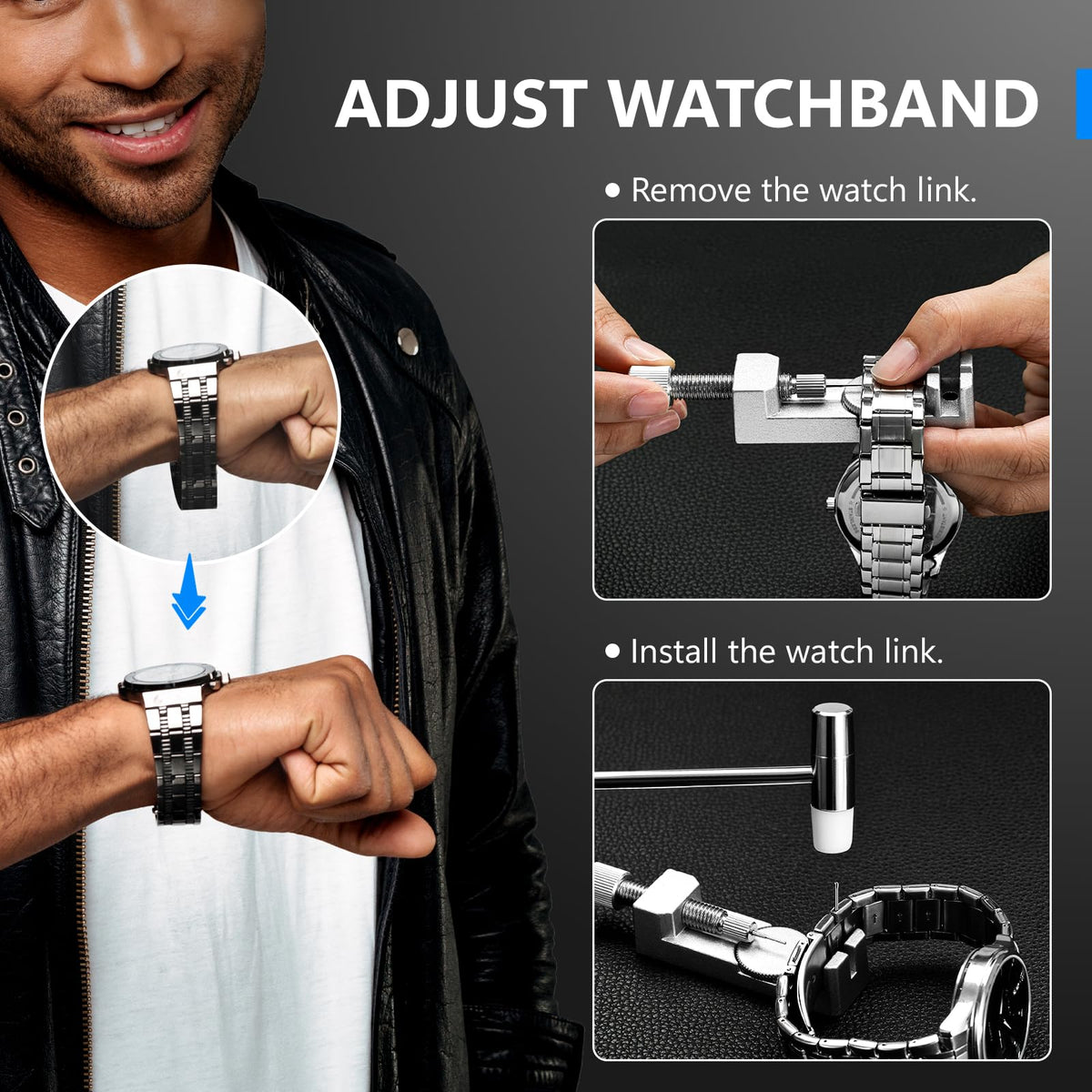 JOREST Watch Repair Kit Watch Press Tool Battery Replacement - Jorest Official Imagery - 4