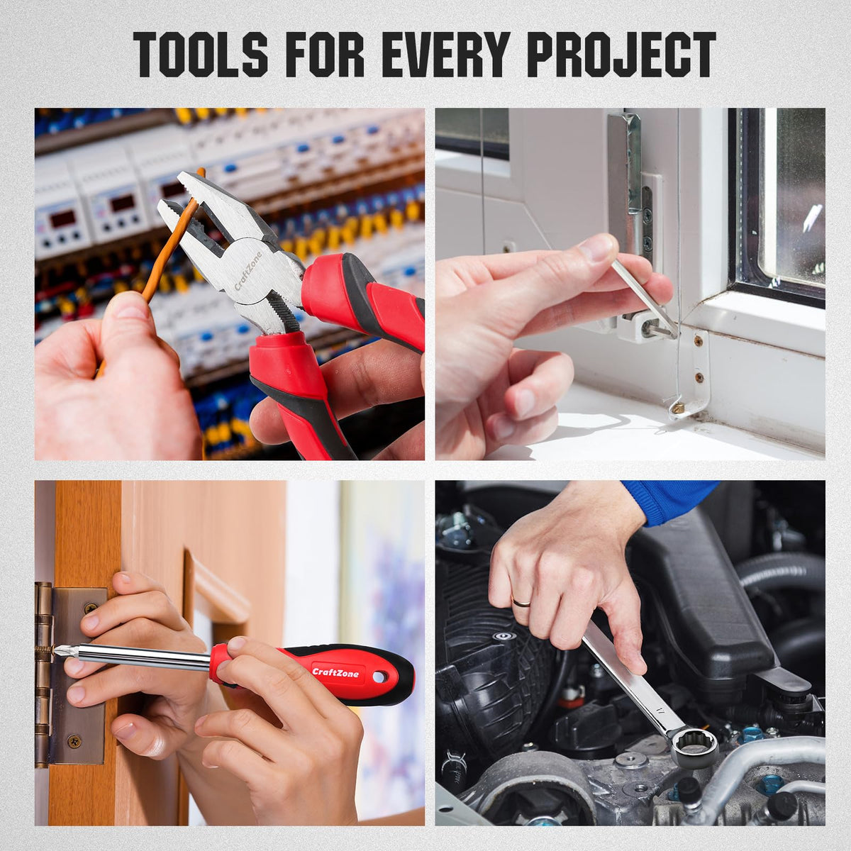 75 Piece Home Tool Kit General Household Hand Tool Set with - CRAFTZONE Official Imagery - 7