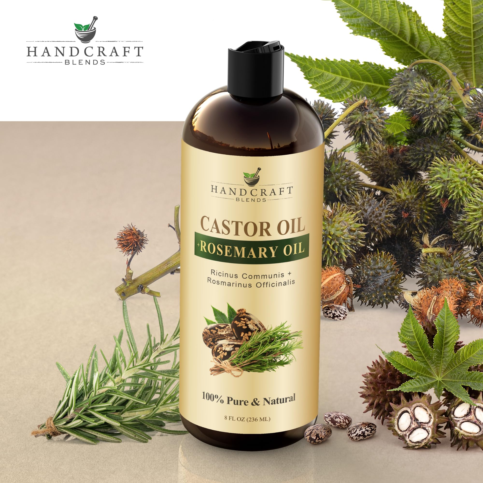 Handcraft Blends Castor Oil with Rosemary Oil - 8 Fl Oz - Handcraft Blends Official Product View 7