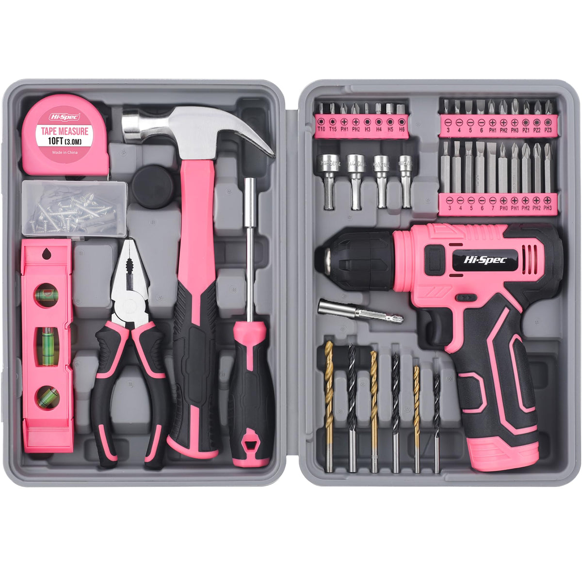 Hi Spec 8V Cordless Drill Set Starter Tool Kit for Women - Hi-Spec Official Imagery - 2