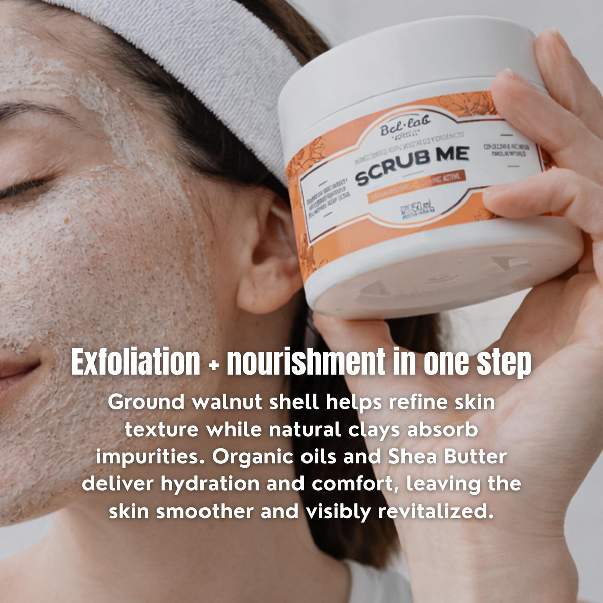 Bel Lab Facial Exfoliating Mask with Argan Oil Natural Clays - BEL LAB NATURAL COSMETICS Official Imagery - 6
