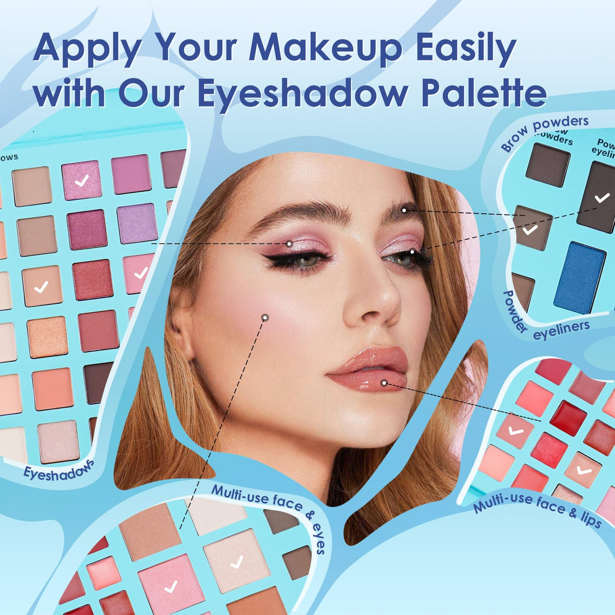 Color Nymph All In One Makeup Palette Travel Size Make Up - Color Nymph Official Imagery - 5