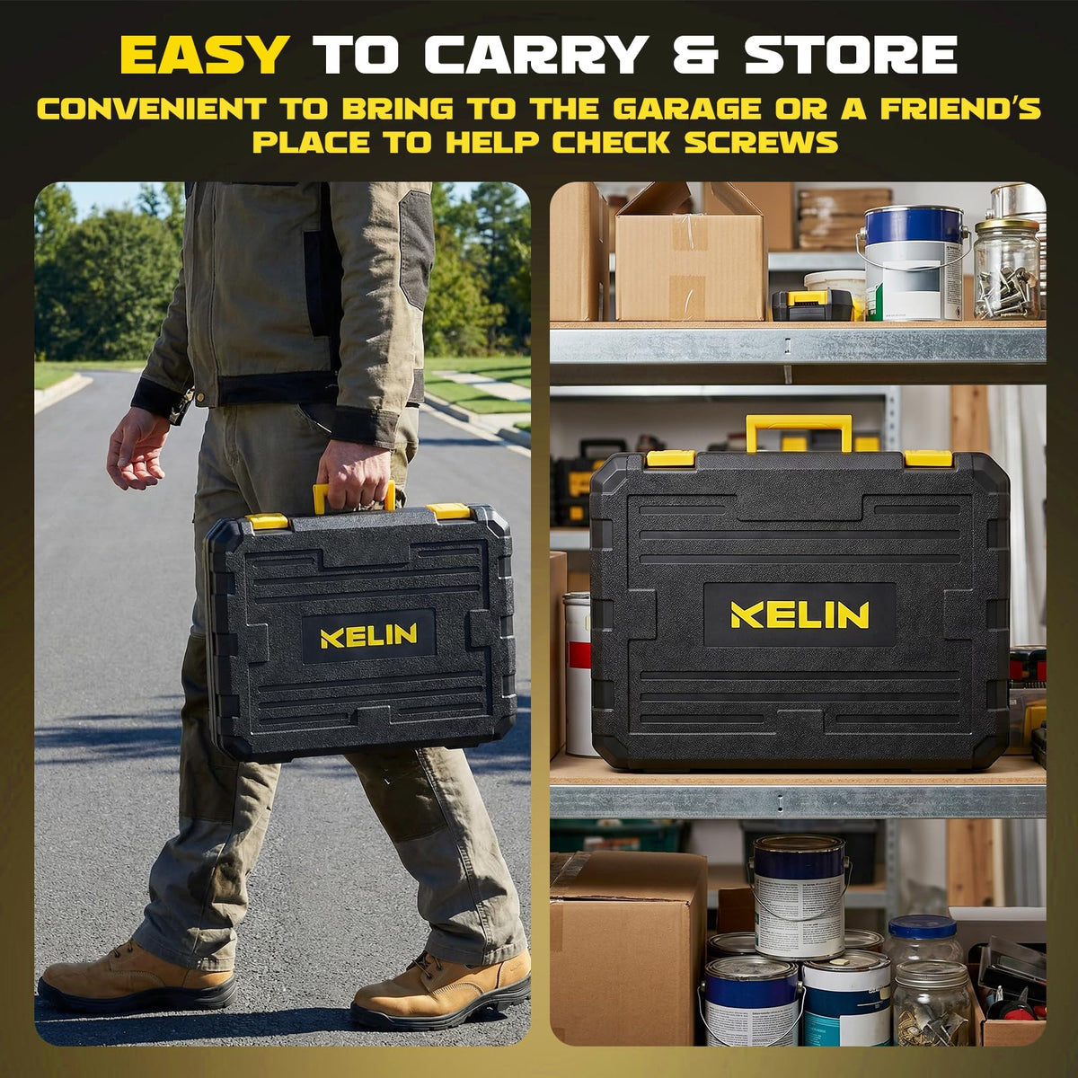 155PCS Household Tool Set with Toolbox Ratcheting - KELIN Official Imagery - 8