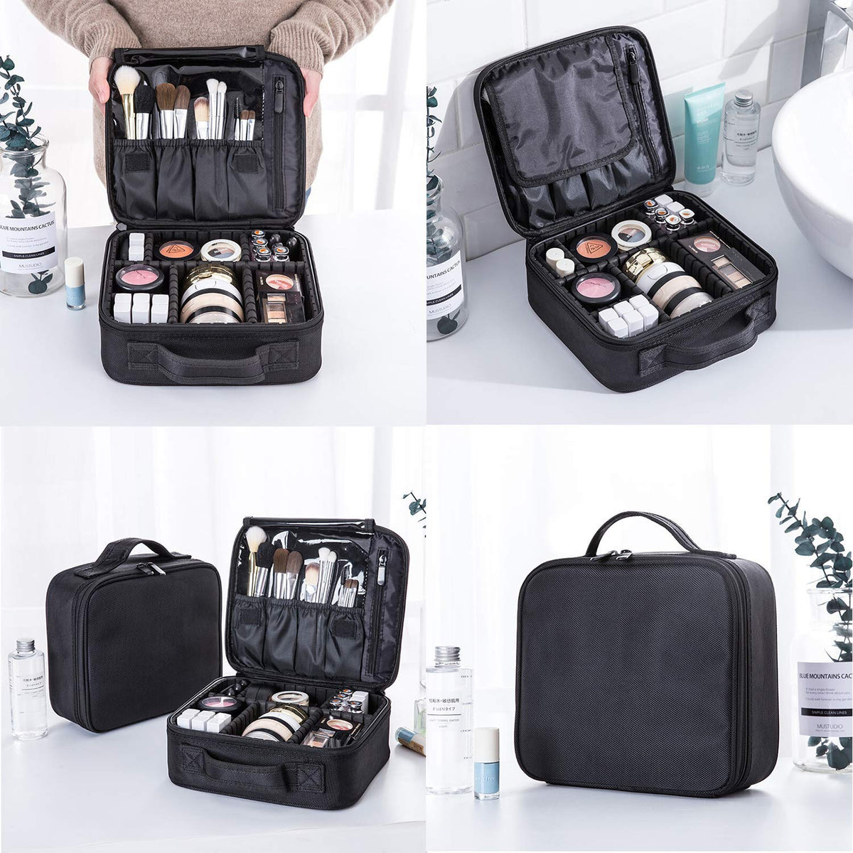 Travel Makeup Case Cosmetic Train Case Organizer Portable - Bvser Official Imagery - 8