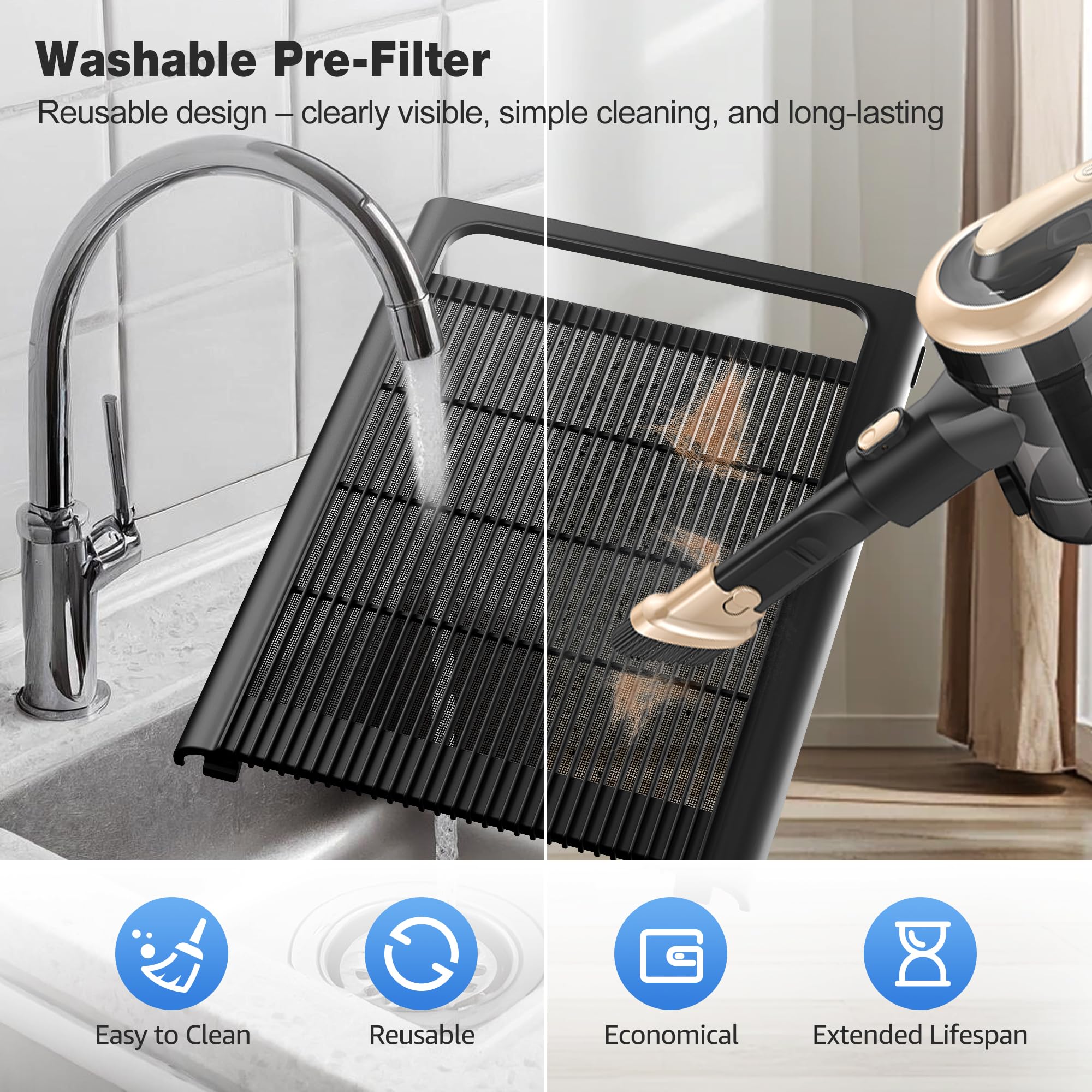 KNKA Air Purifiers for Home Bedroom Up to 1,695 Ft² in 1 Hr, APH4 - KNKA Official Product View 6