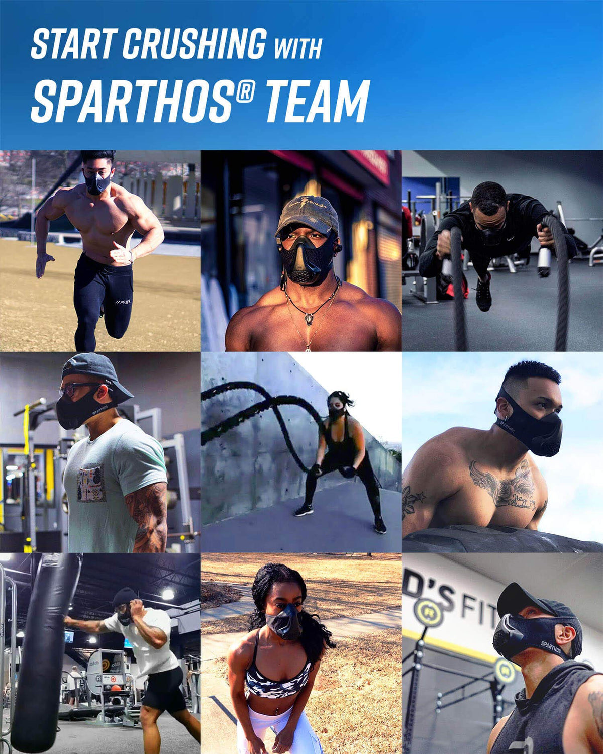 Sparthos High Altitude Training Mask Running Breathing Mask - Sparthos Official Imagery - 6