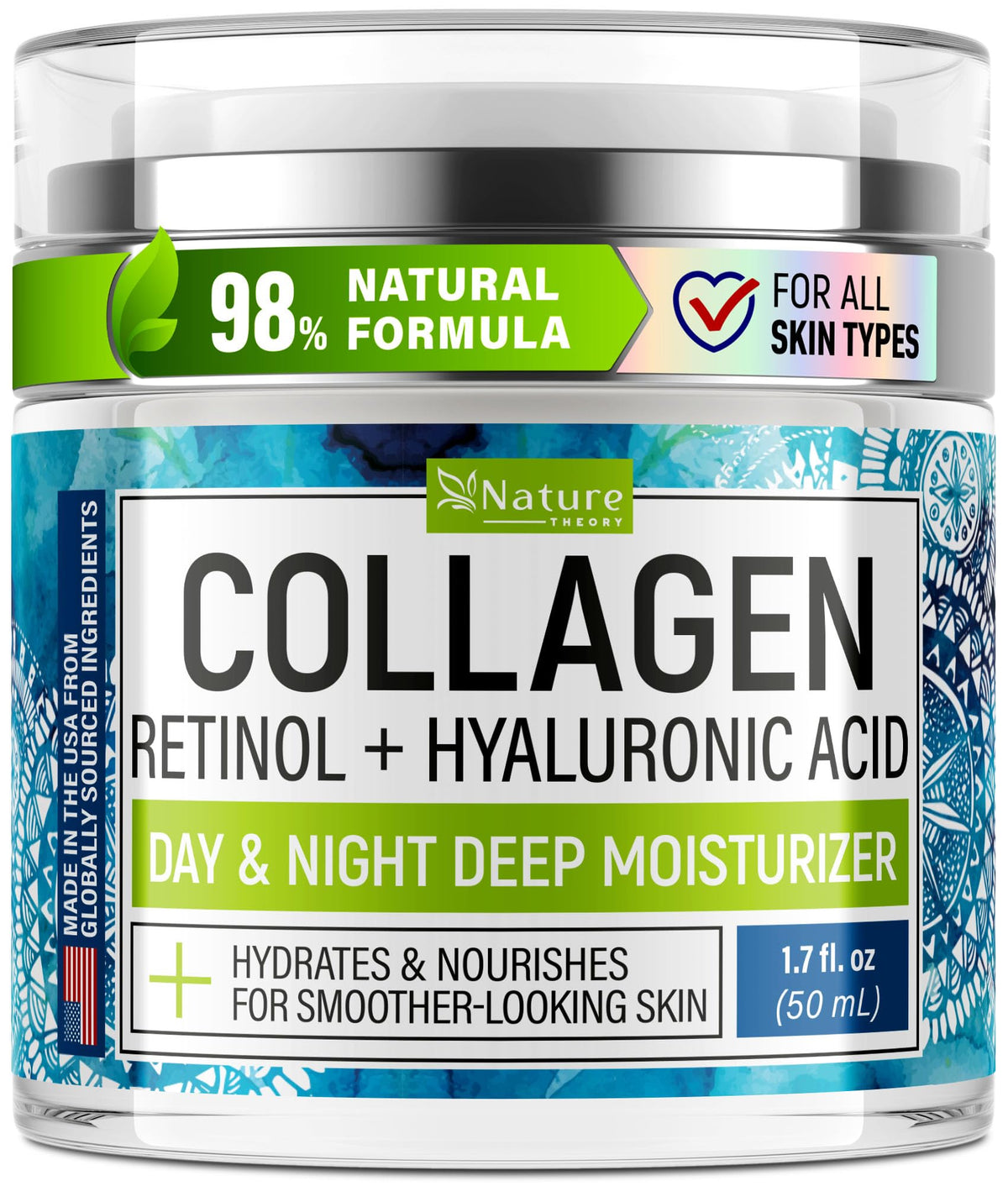 Collagen Cream for Face with Retinol - NATURE THEORY Official Imagery - 2