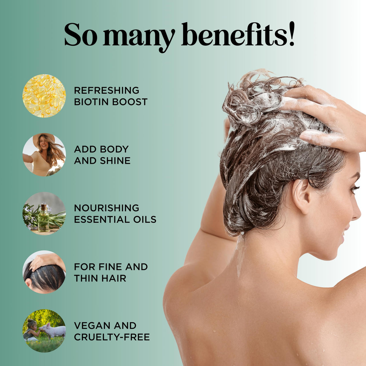 Volumizing Biotin and Rosemary Shampoo - Maple Holistics Official Imagery - 5