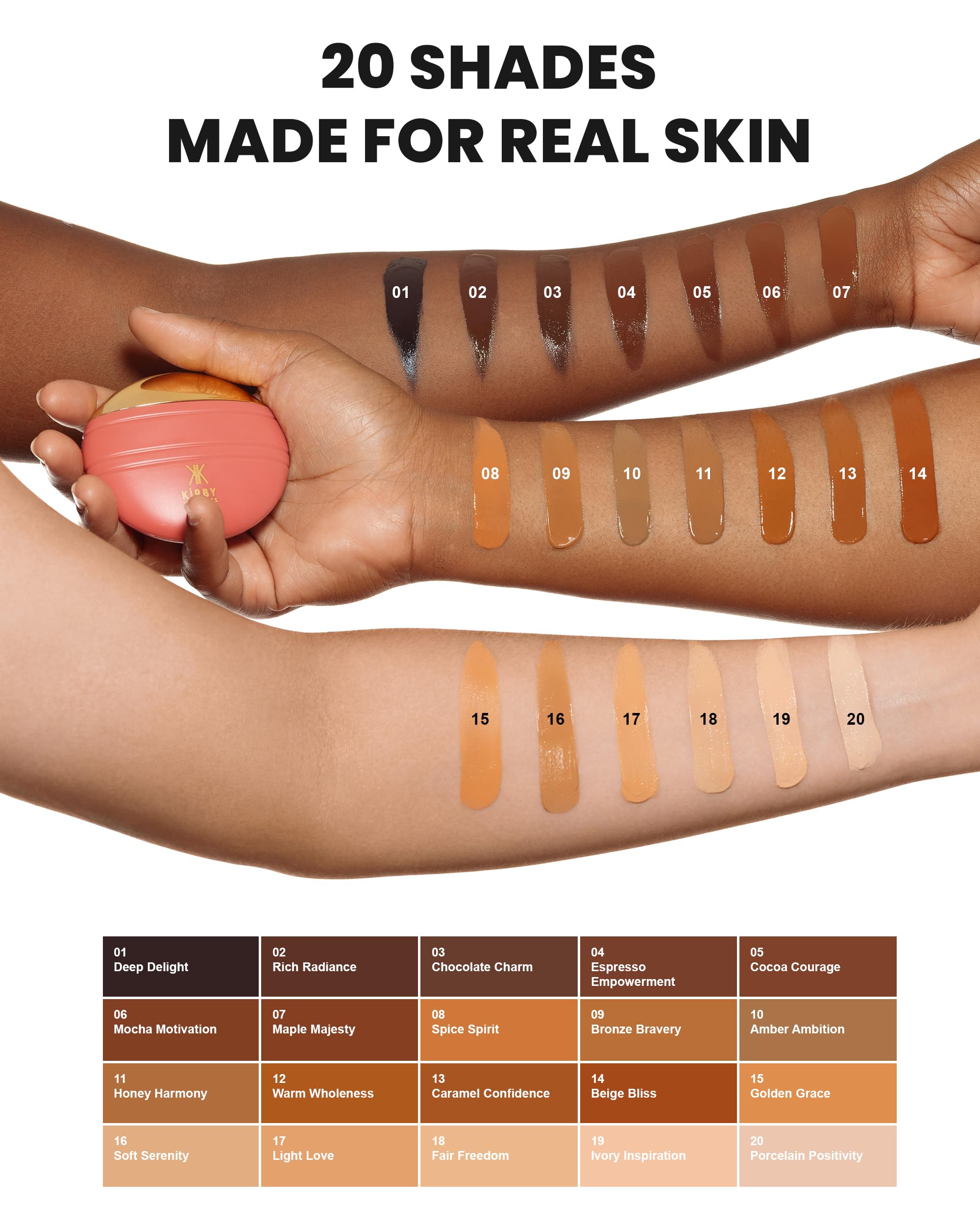Kirby Kosmetics Konfident Glow Skin Tint – Spice Spirit Hydrating Oil- - View 4
