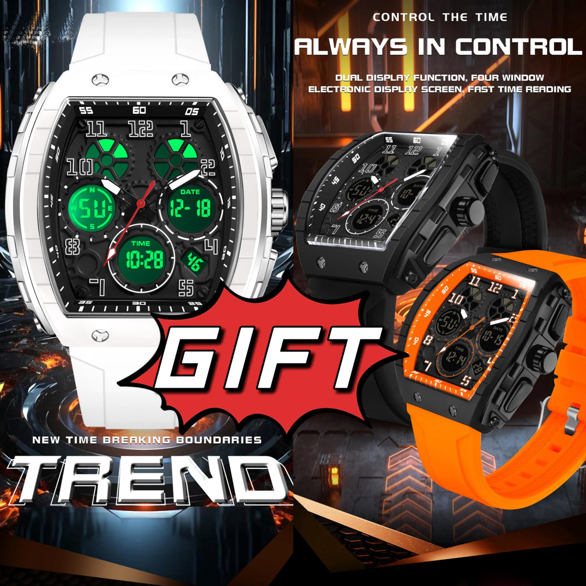 Watches for Men Relojes Para Hombres White Mens Sport Watch - findtime Official Imagery - 8