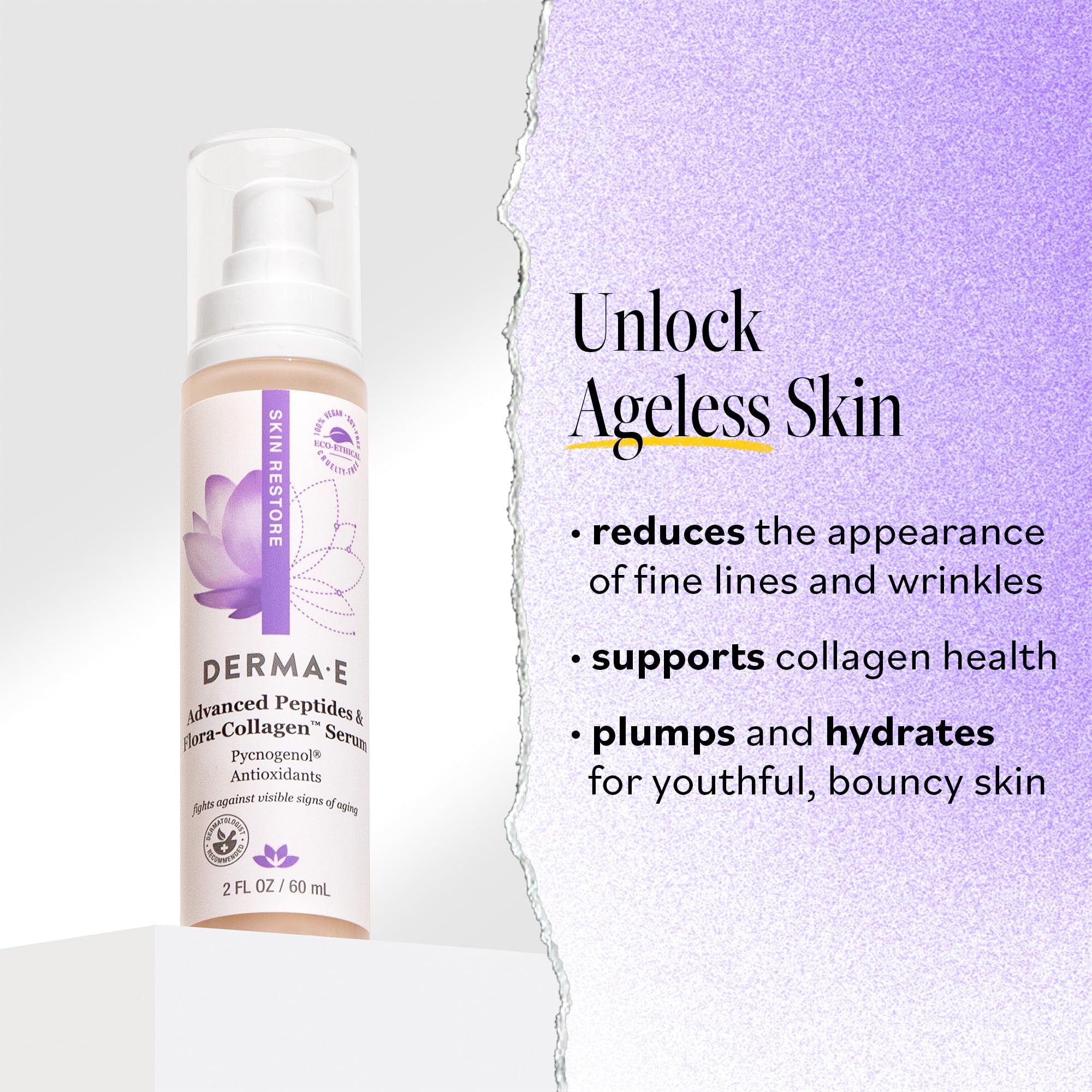 DERMA E Advanced Peptides Flora Collagen Moisturizing Face - Derma E Official Imagery - 3
