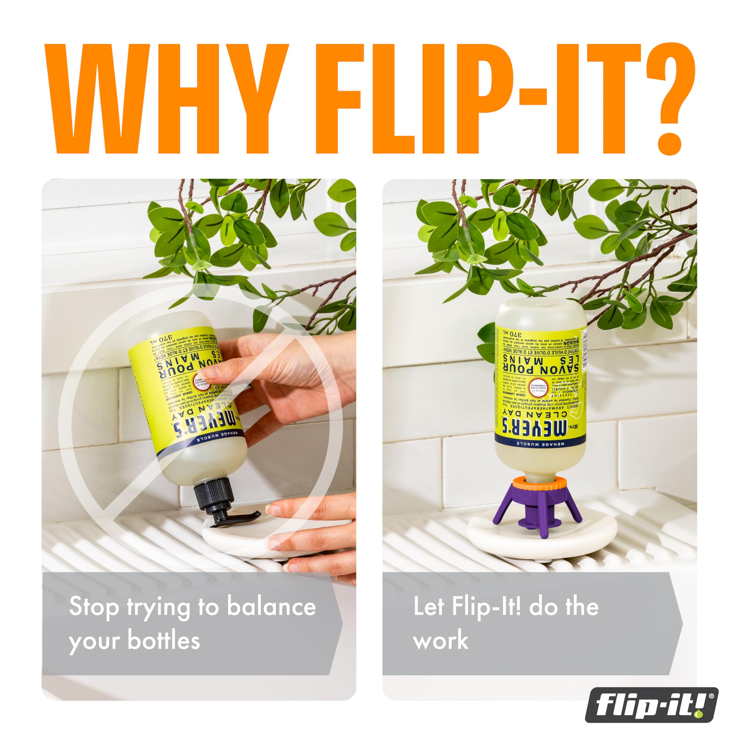 Flip-It! Bottle Emptying Kit – 6 Bottle Pack - No more wasted pro by Flip-It! - Angle View 6