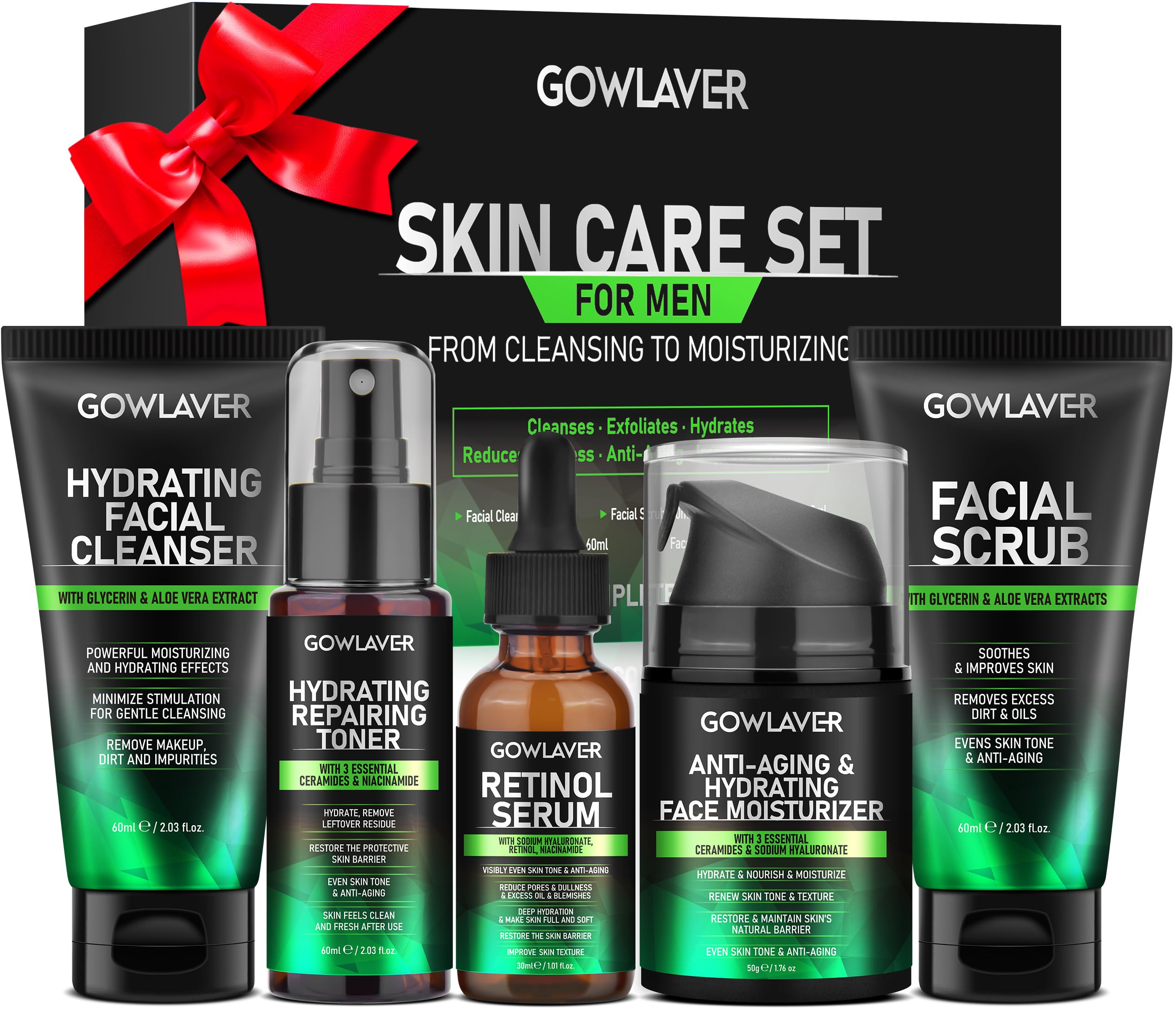 Gifts for Men,Skin Care for Men,Hydrating &amp; Moisturizing - GOWLAVER