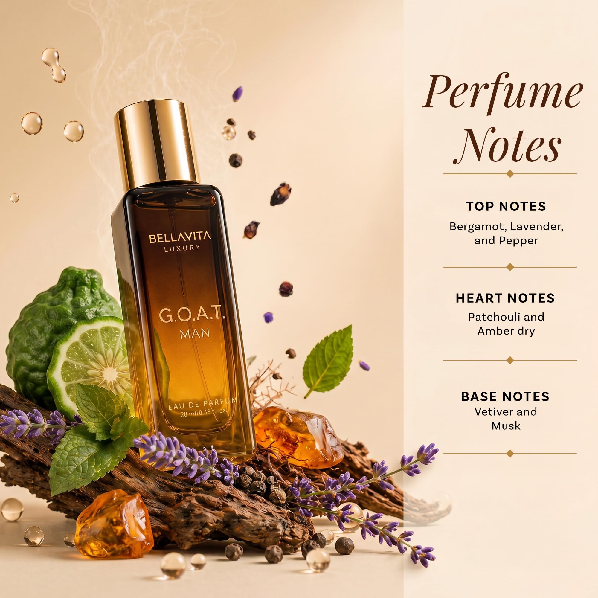 Bella Vita Organic Man Luxury Perfume Gift Set 4x20 ML for - Bella Vita Luxury Official Imagery - 6