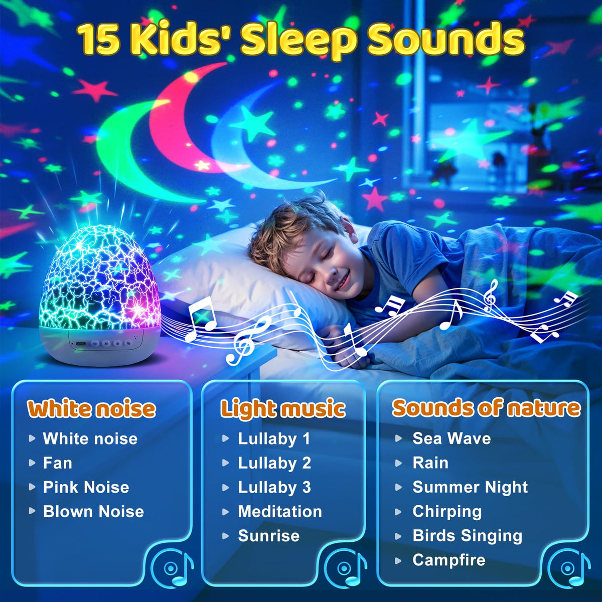 Ocean Baby Night Light Projector Sensory Toys for 1 2 3 4 5 - Staryou Official Imagery - 4