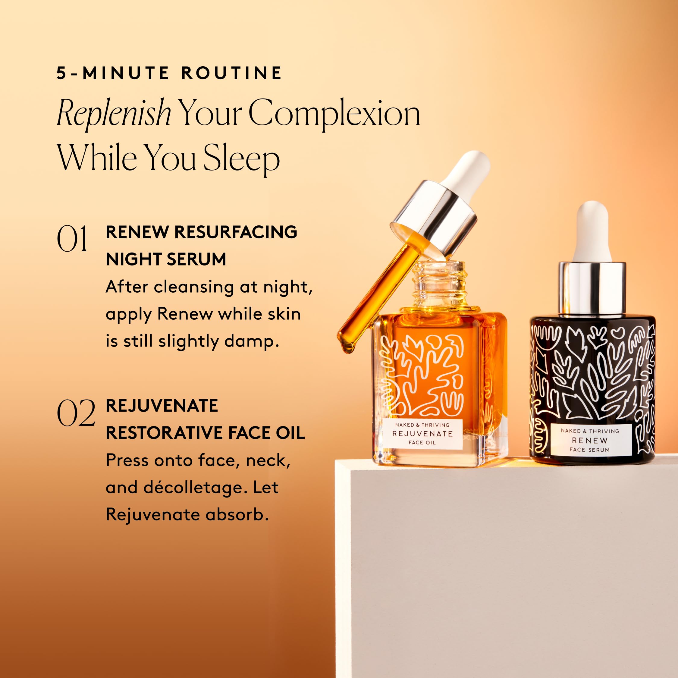 Naked & Thriving The Night Set - Renew Resurfacing Night Serum + Rejuve - Naked & Thriving Official Product View 6