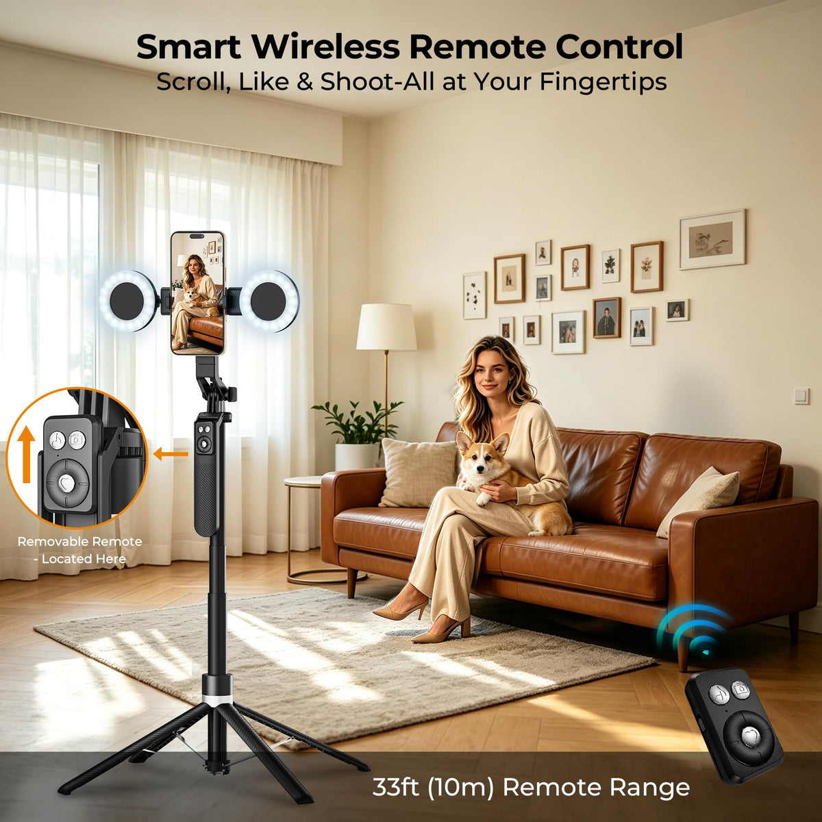 Content Creator Essentials Vlogging Kit Magnetic Tripod 2 - Btahsd Official Imagery - 6