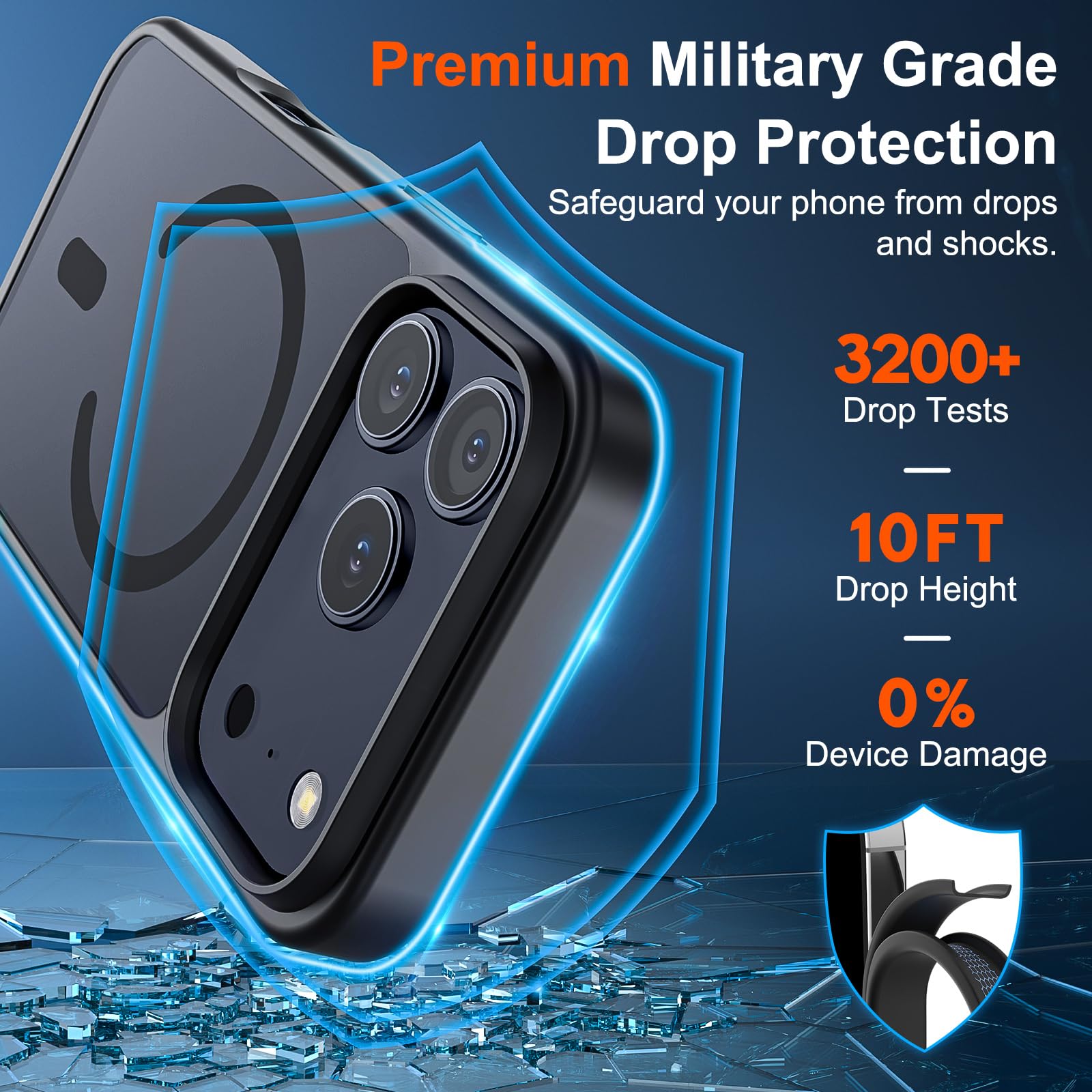 SUPFINE Magnetic for iPhone 17 Pro Case Black - SUPFINE Official Product View 3