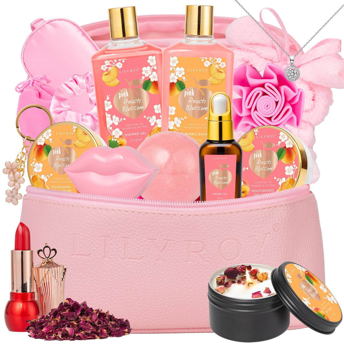 20Pcs Luxurious Bath Gift Set Skin Care Gifts Spa Gifts for - LILY ROY Official Imagery - 2