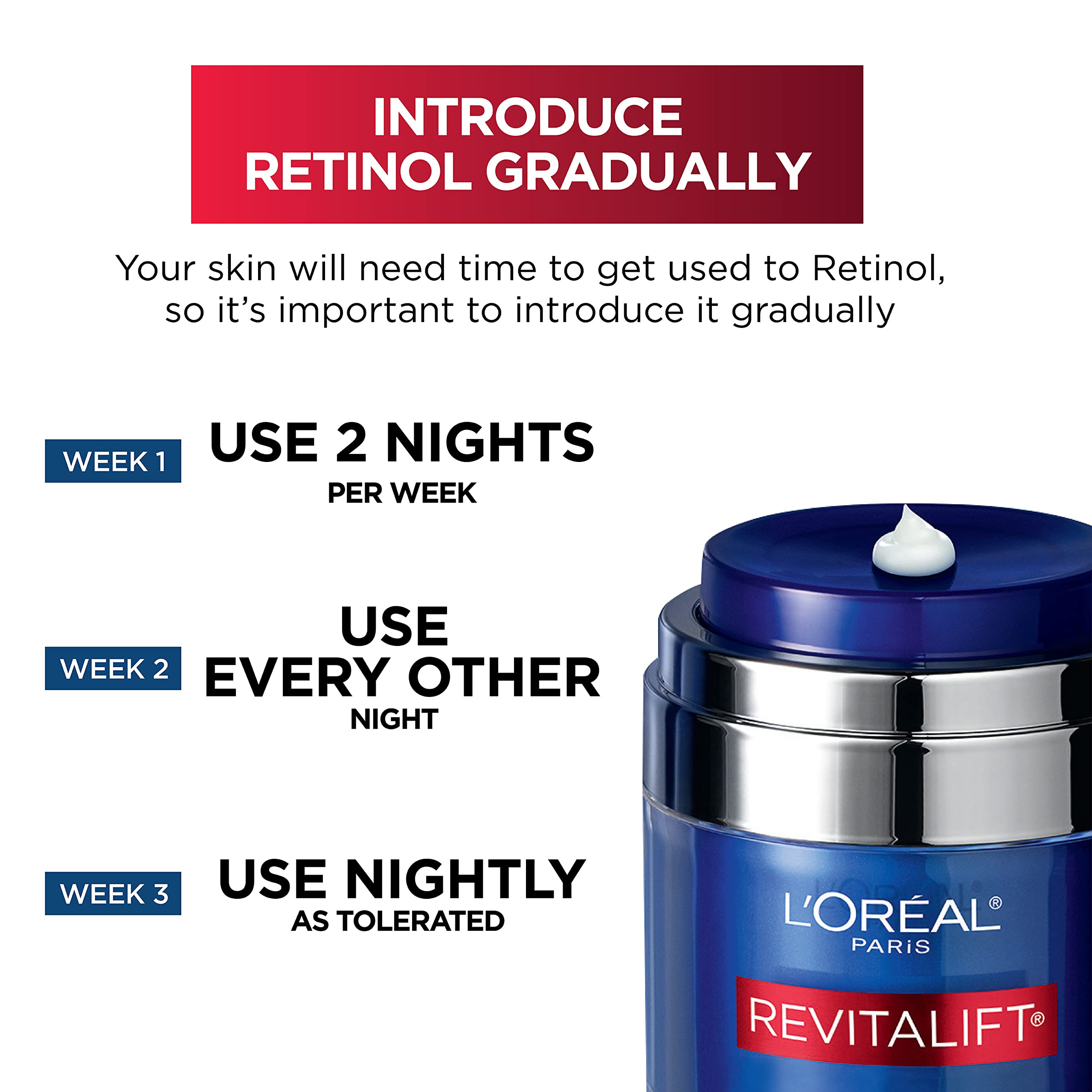 L'Oreal Paris Revitalift Pressed Night Cream, Retinol + - 4.5               4.5 out of 5 stars