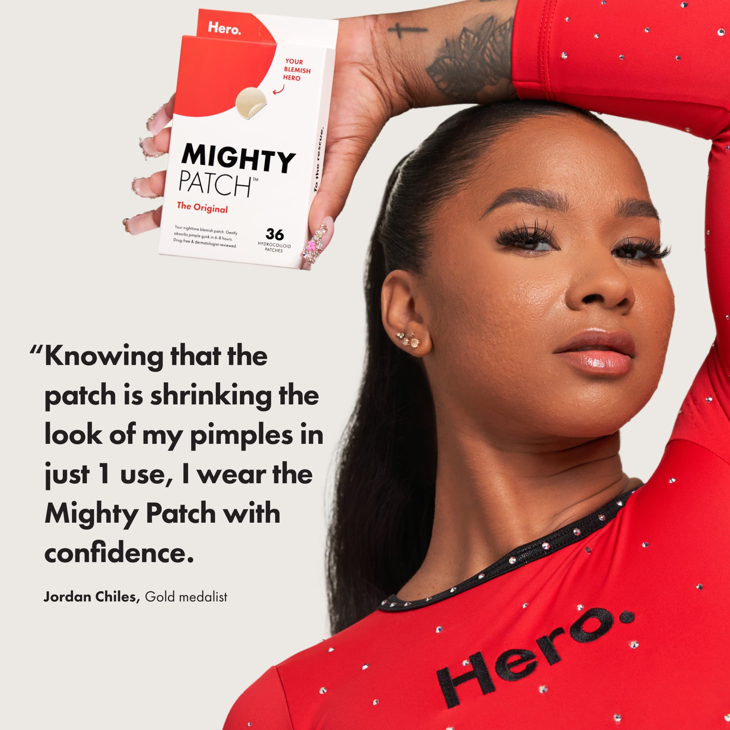 Mighty Patch Hero Cosmetics Original Nighttime Acne Pimple Patches, 36 - View 4