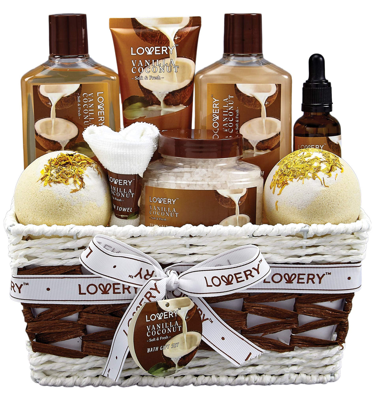 Gifts For Women Gift Basket for Women 9 Piece Set of Vanilla - LOVERY Official Imagery - 2