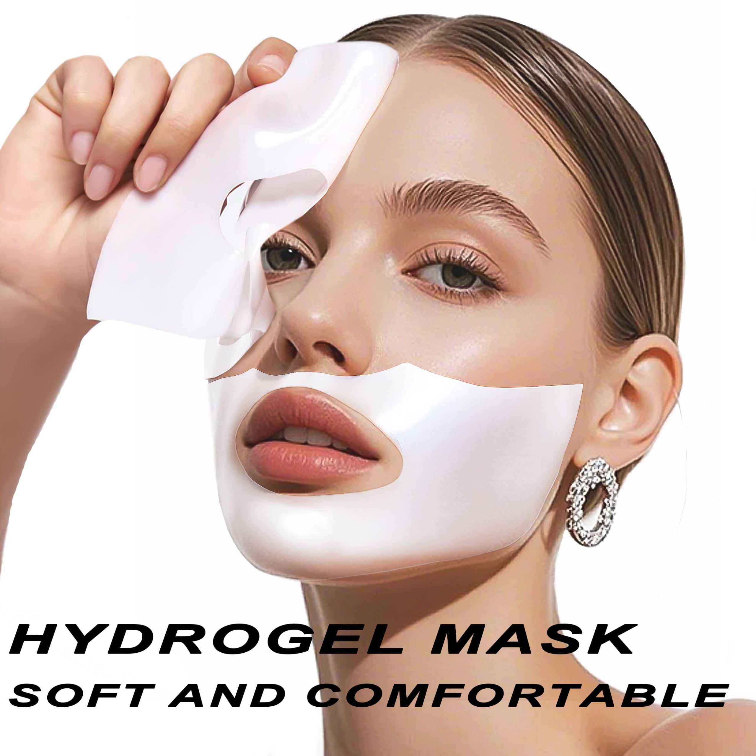 8pcs Collagen Face Mask, Hydrogel Overnight Face Mask for - Bukamkom