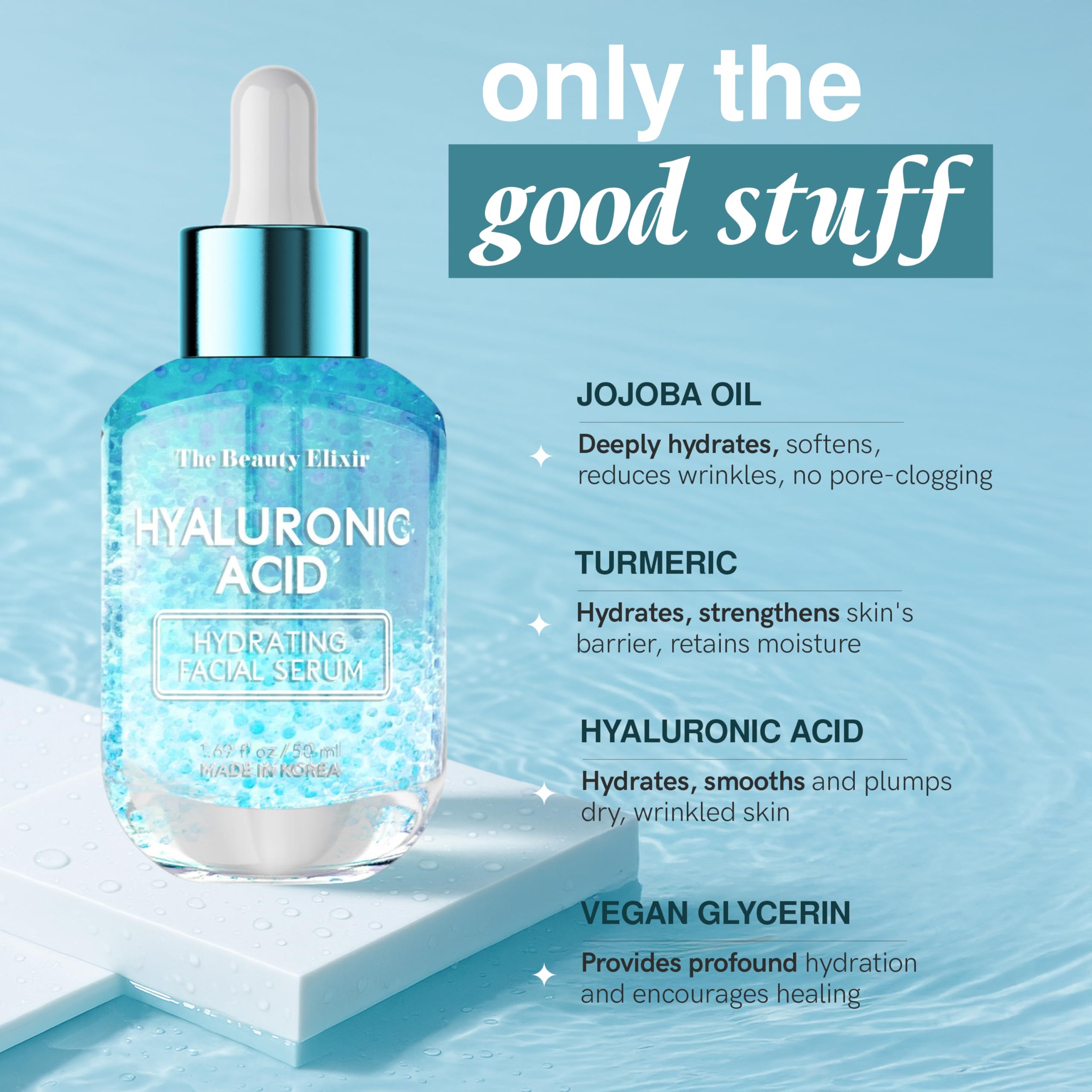 The Beauty Elixir Hyaluronic Acid Serum For Face - Ultra Hydrating & Restores & - The Beauty Elixir Official Product View 5