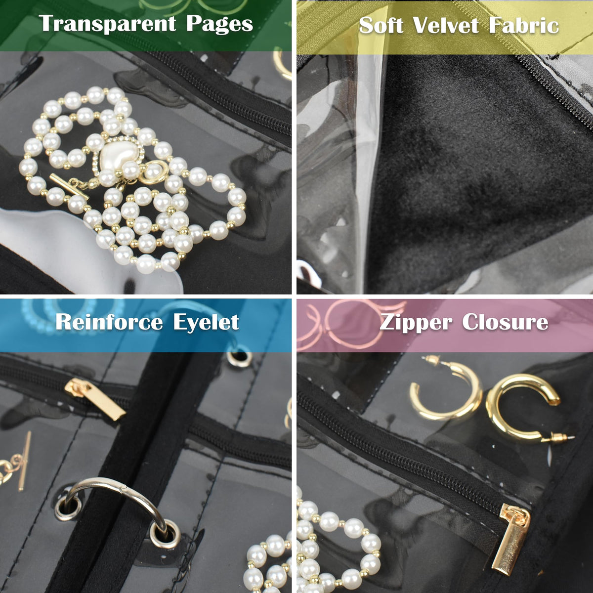 Travel Jewelry Organizer Case Jewelry Bags Jewelry Storage - LingLingo Official Imagery - 6