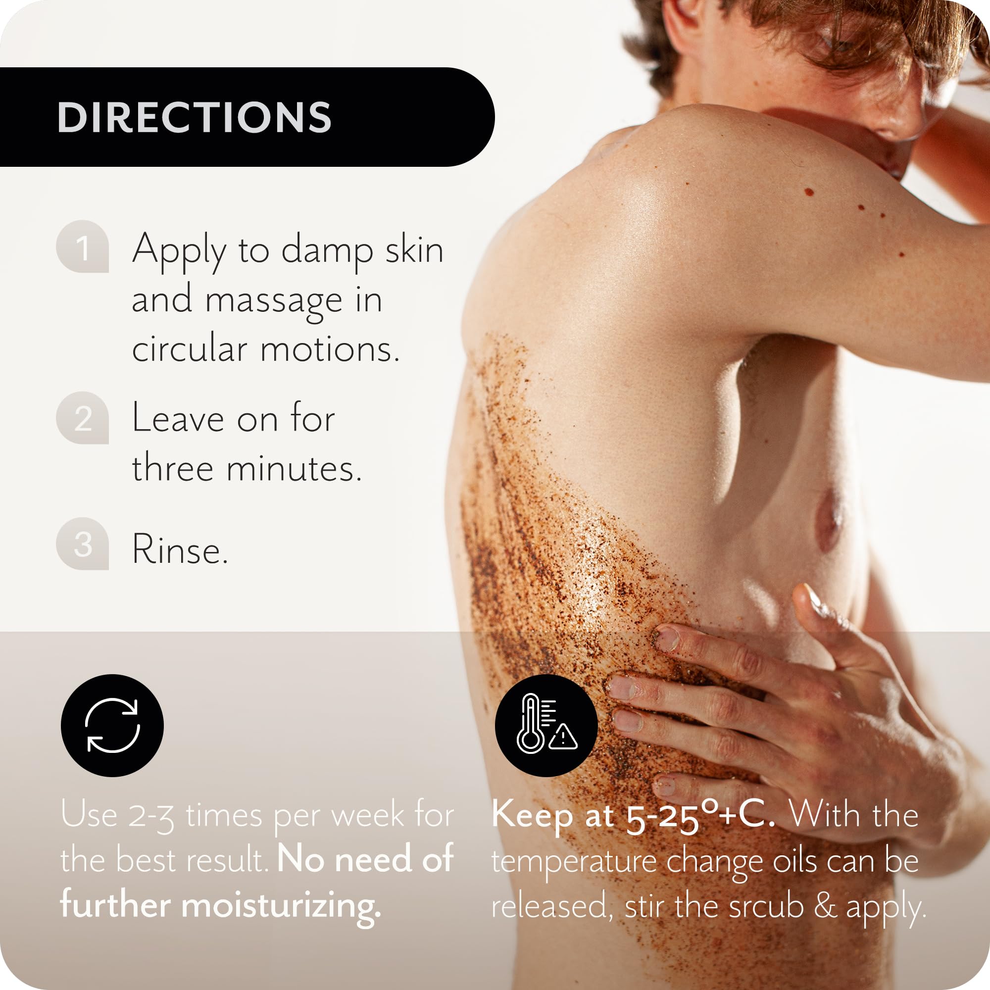 THE ACT Coffee Body Scrub with Salt & Cocoa – Exfoliating Scrub for Cellulite, - The Act Official Product View 5