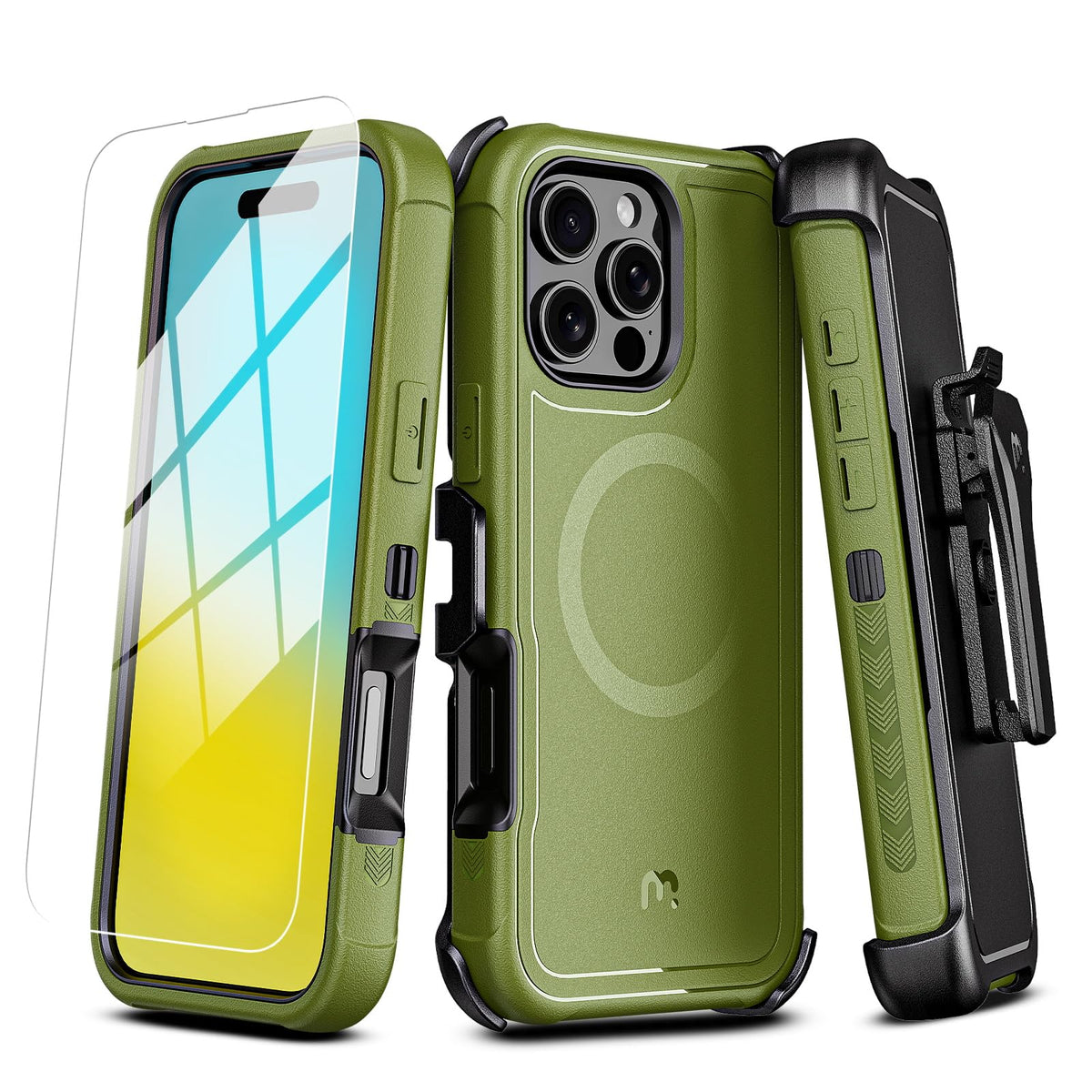 M MYBAT PRO for iPhone 16 Pro Max Case with Belt Clip - M MYBAT PRO Official Imagery - 2