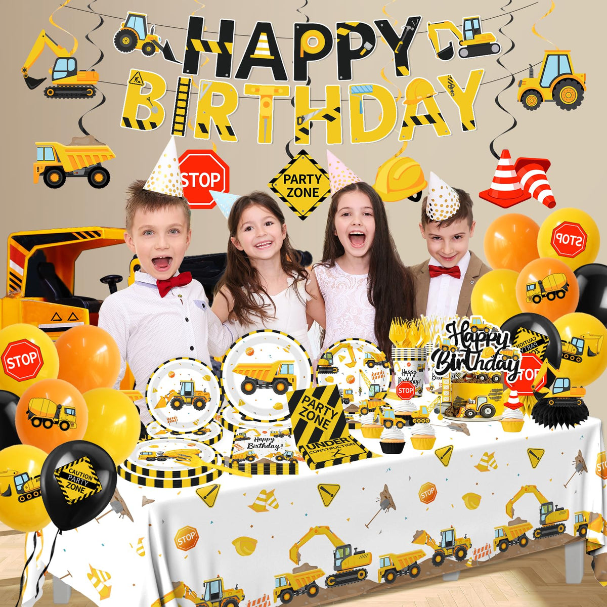 Construction Birthday Party Supplies All in 1 Construction - Juweked Official Imagery - 3