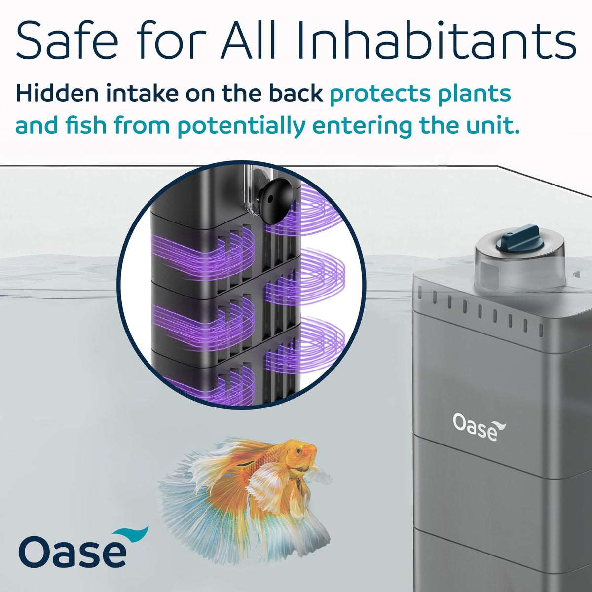 Oase EcoFlow 150 Internal Aquarium Filter Quiet Submersible - OASE Official Imagery - 4